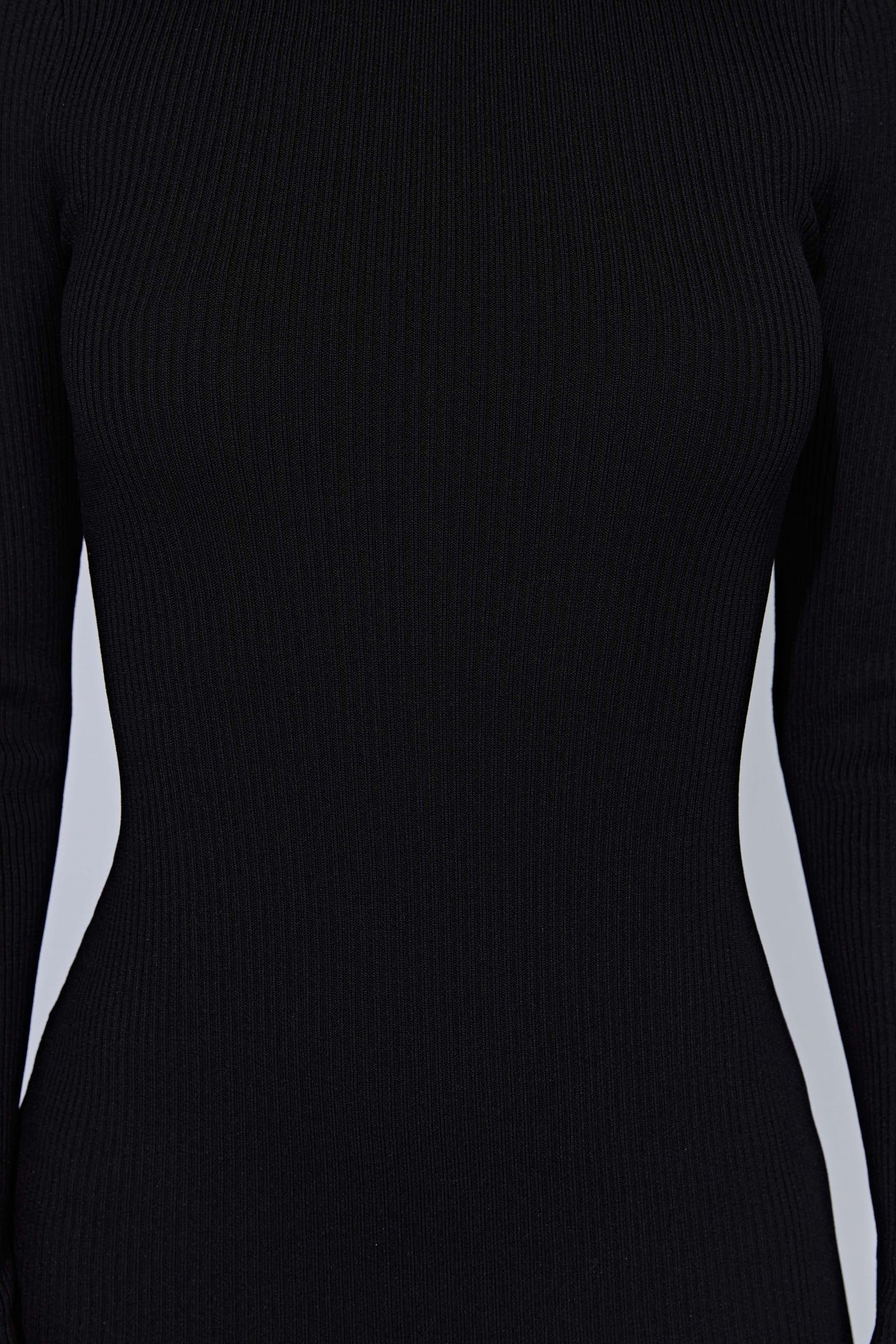 Rowen Long Sleeve Midi Dress - Black