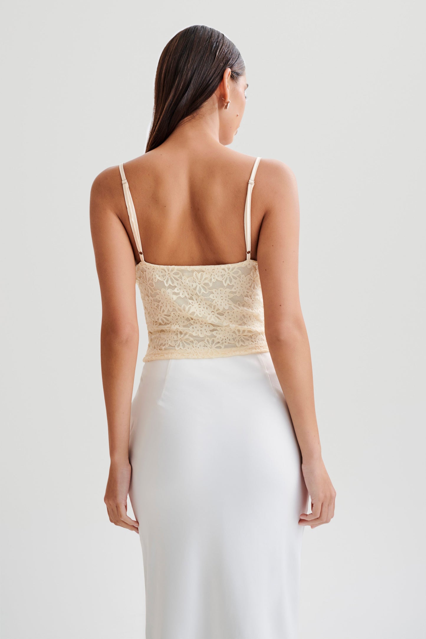 Joey Lace Corset Top - Ivory