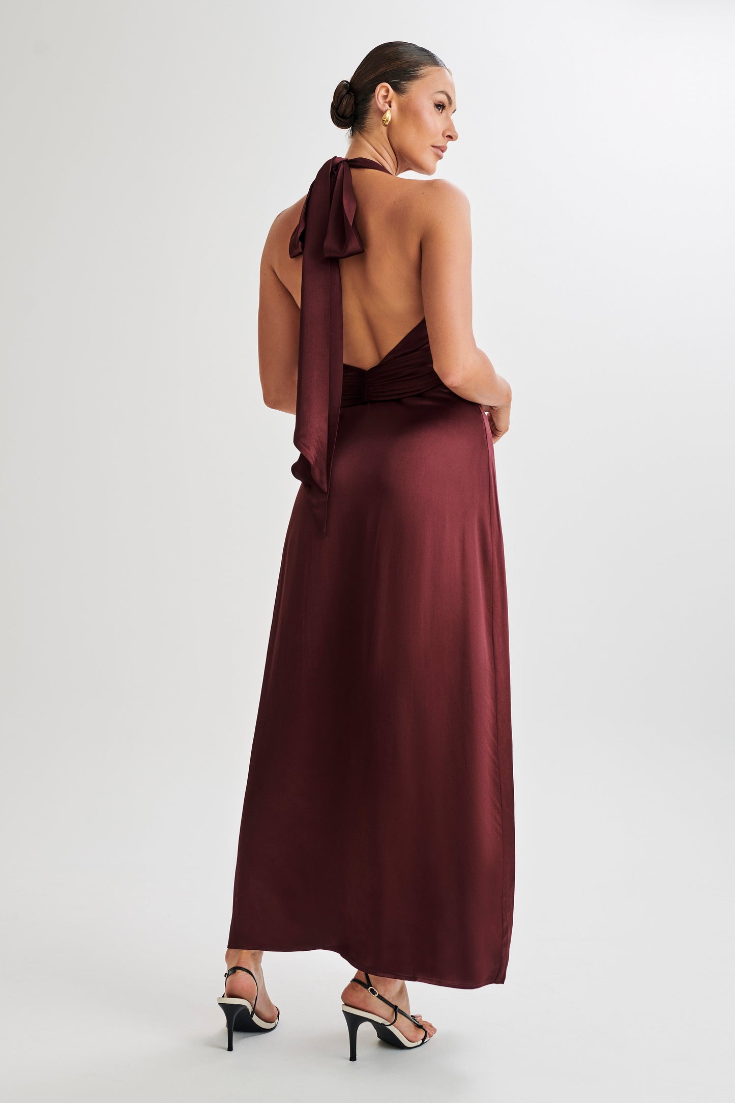 Milana Halter Maxi Dress - Plum