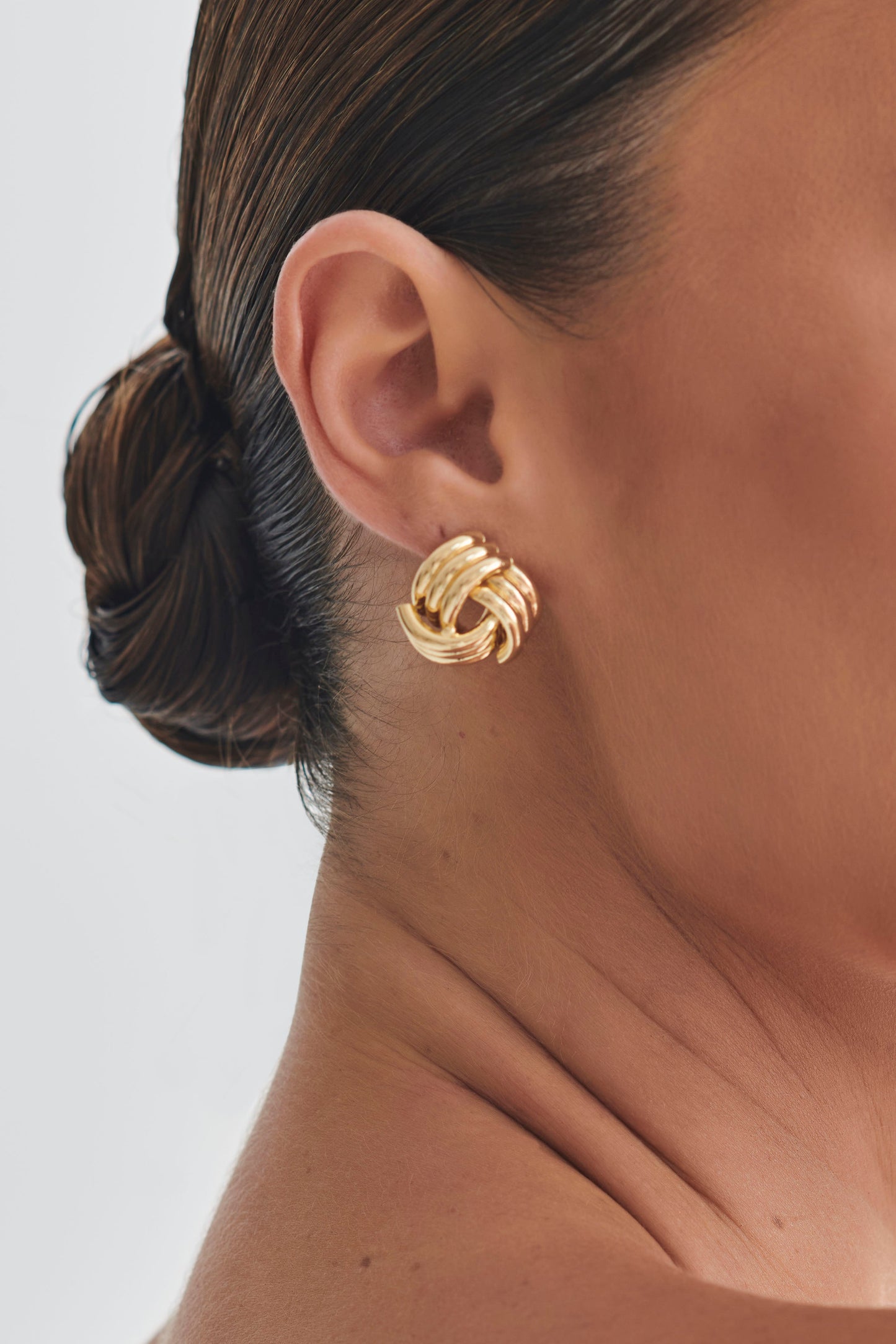 Rowan Knotted Earrings - Gold