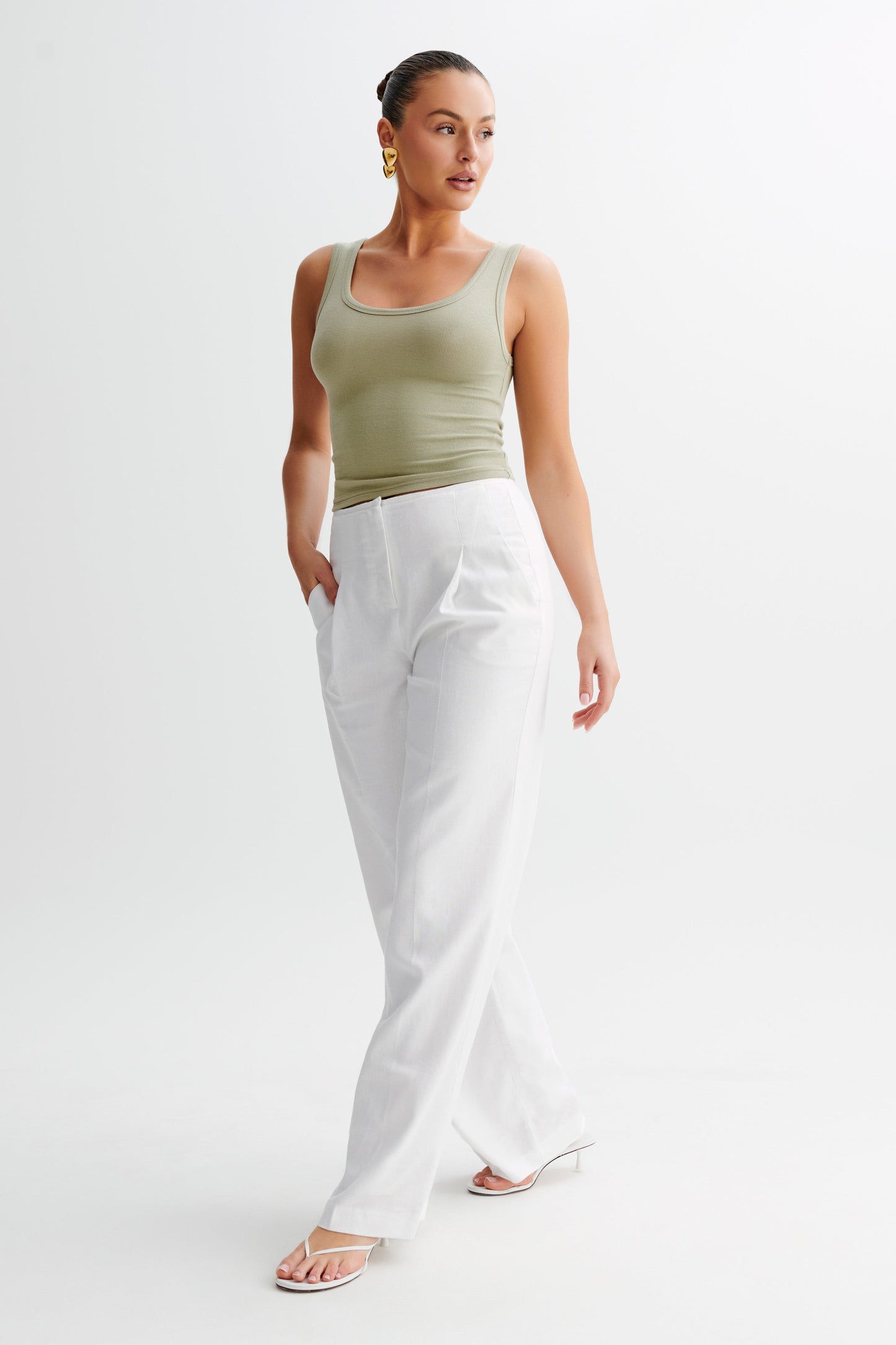 Chandler Modal Tank Top - Sage Green