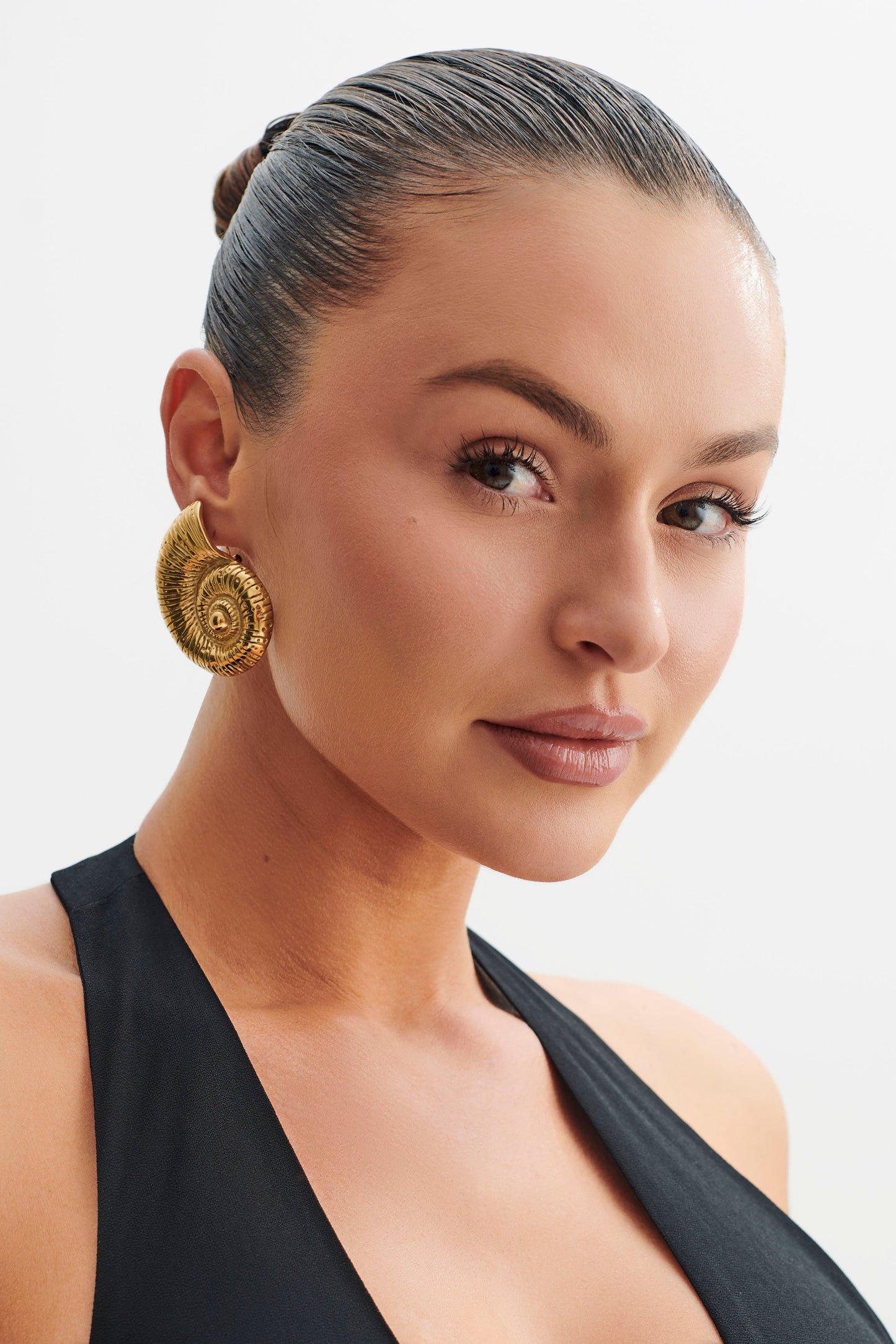 Siren Shell Earrings - Gold