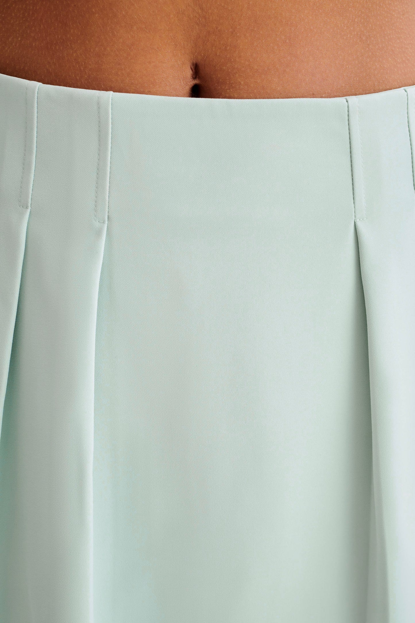 Berkley Suiting Mini Skirt - Pastel Green