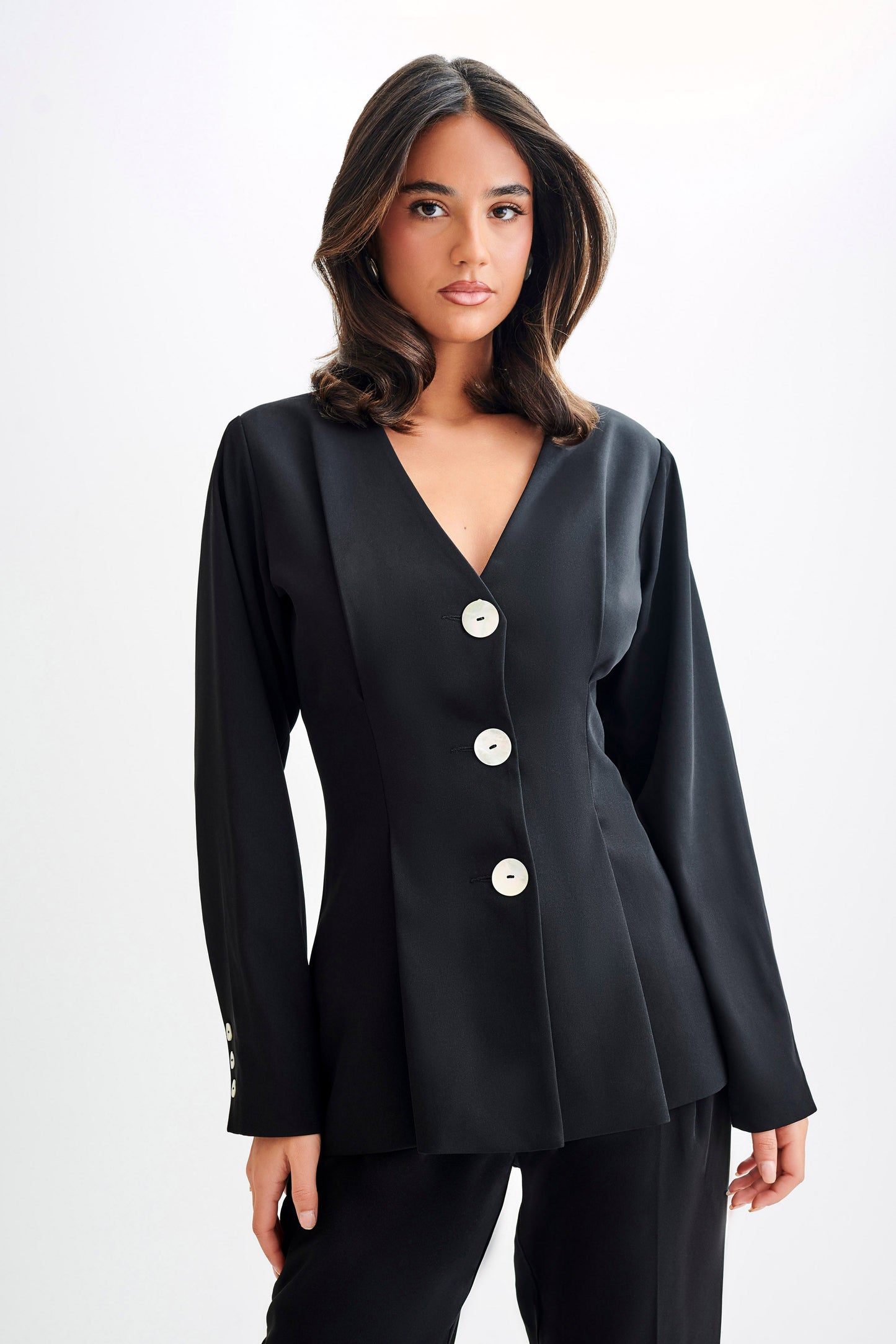 Kendall Balloon Sleeve Jacket - Black