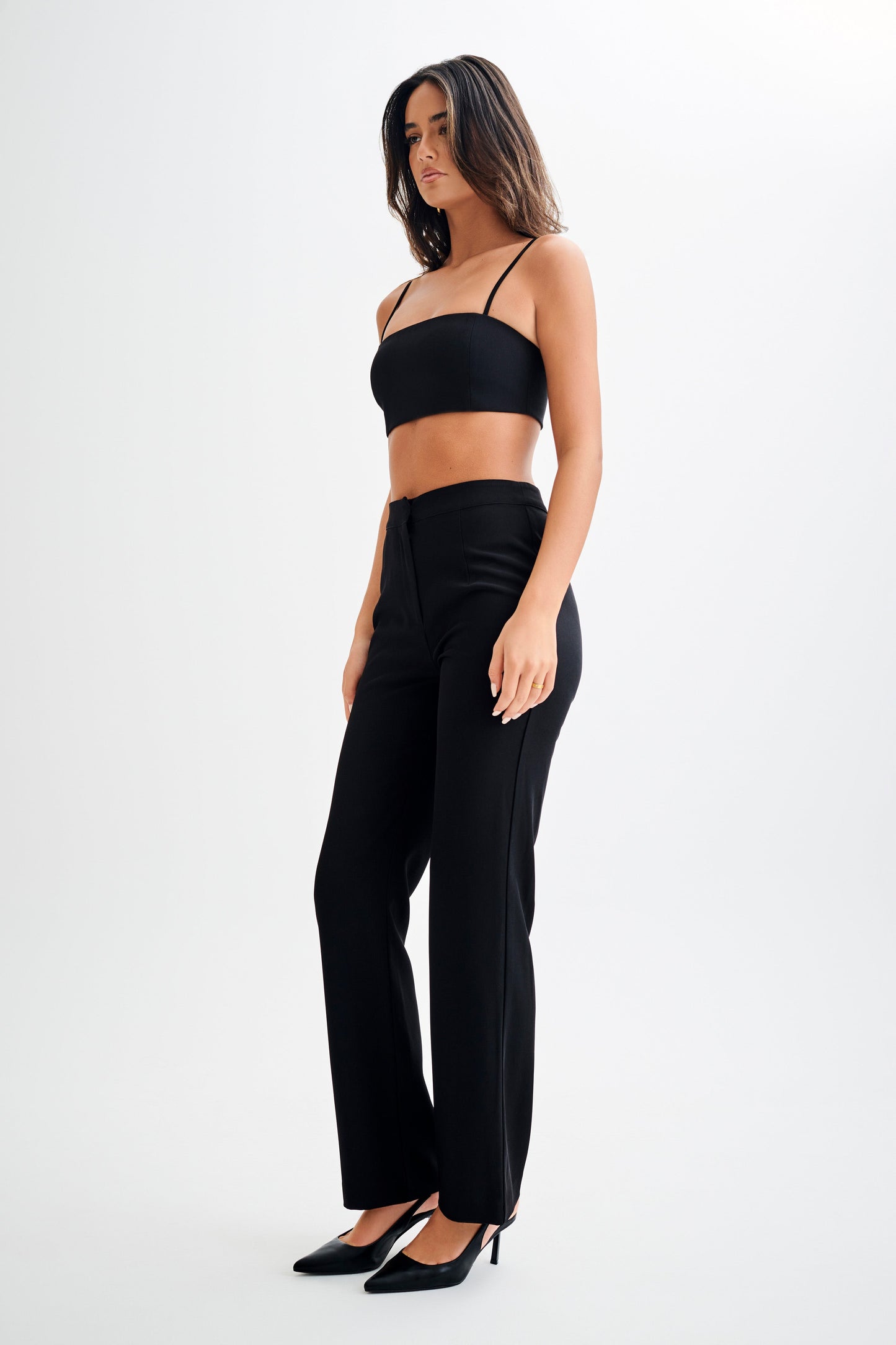 Allanah Straight Leg Pant - Black