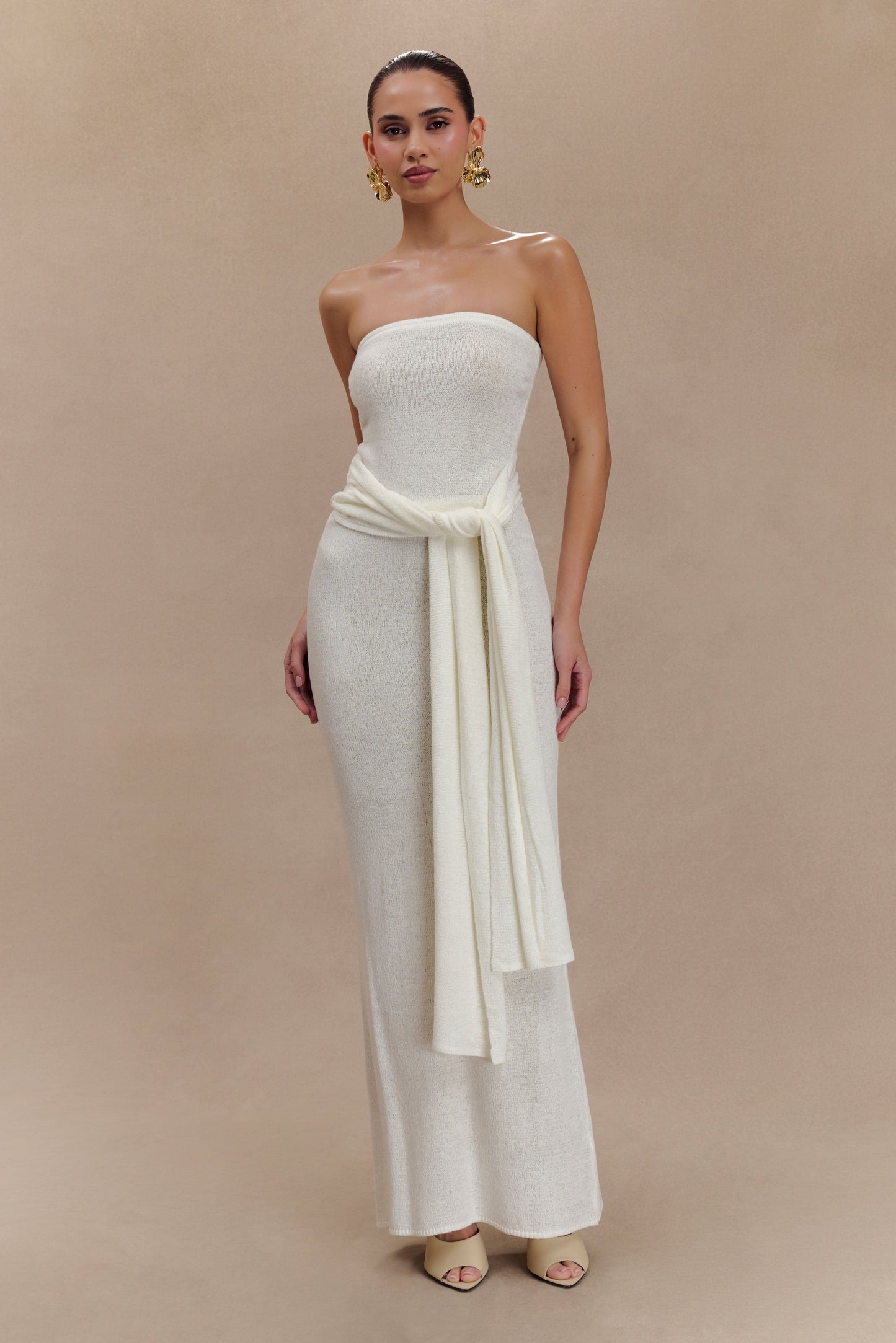 Phoebe Knit Maxi Skirt - Ivory