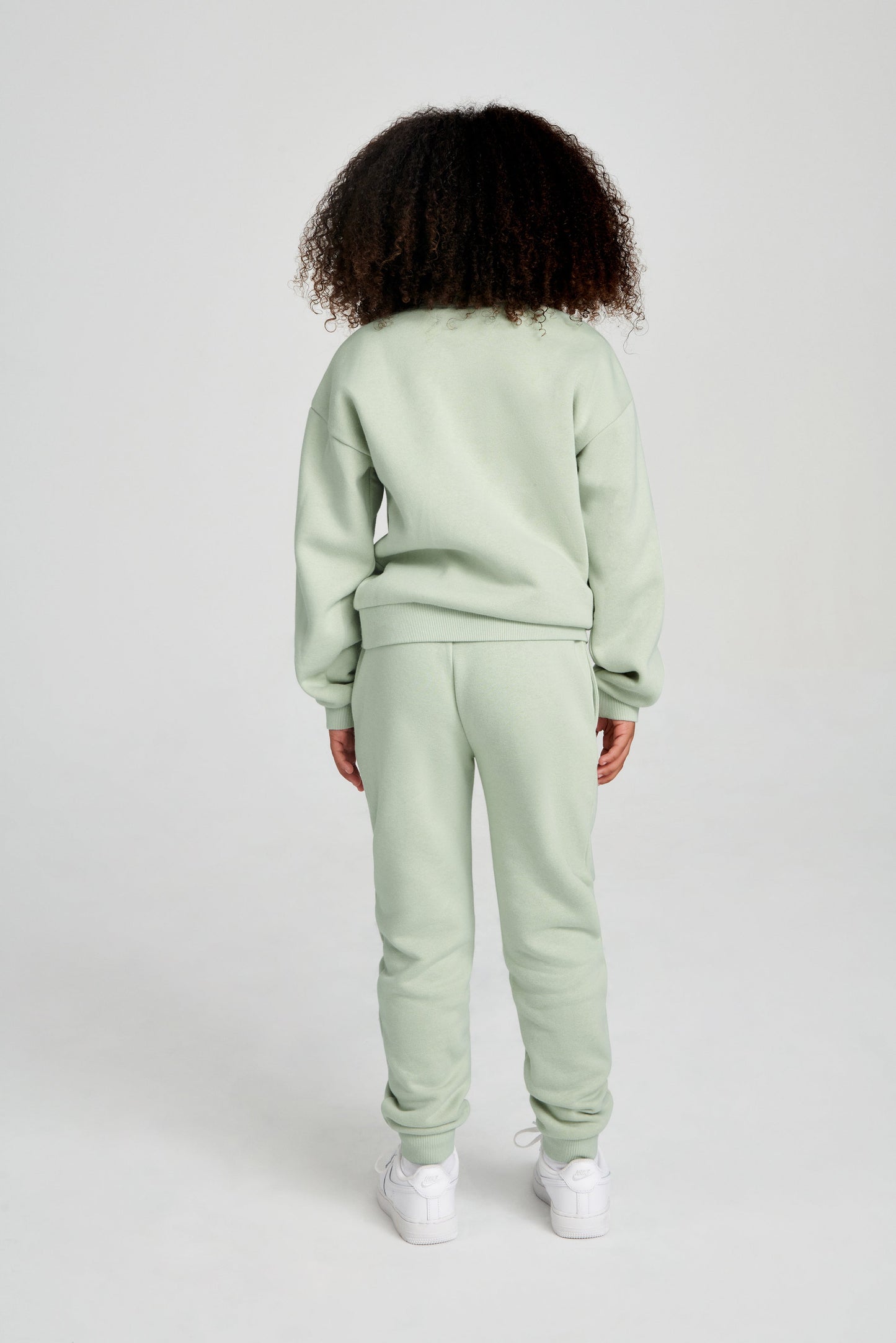 Phoenix Kids Unisex Crewneck Jumper - Light Sage