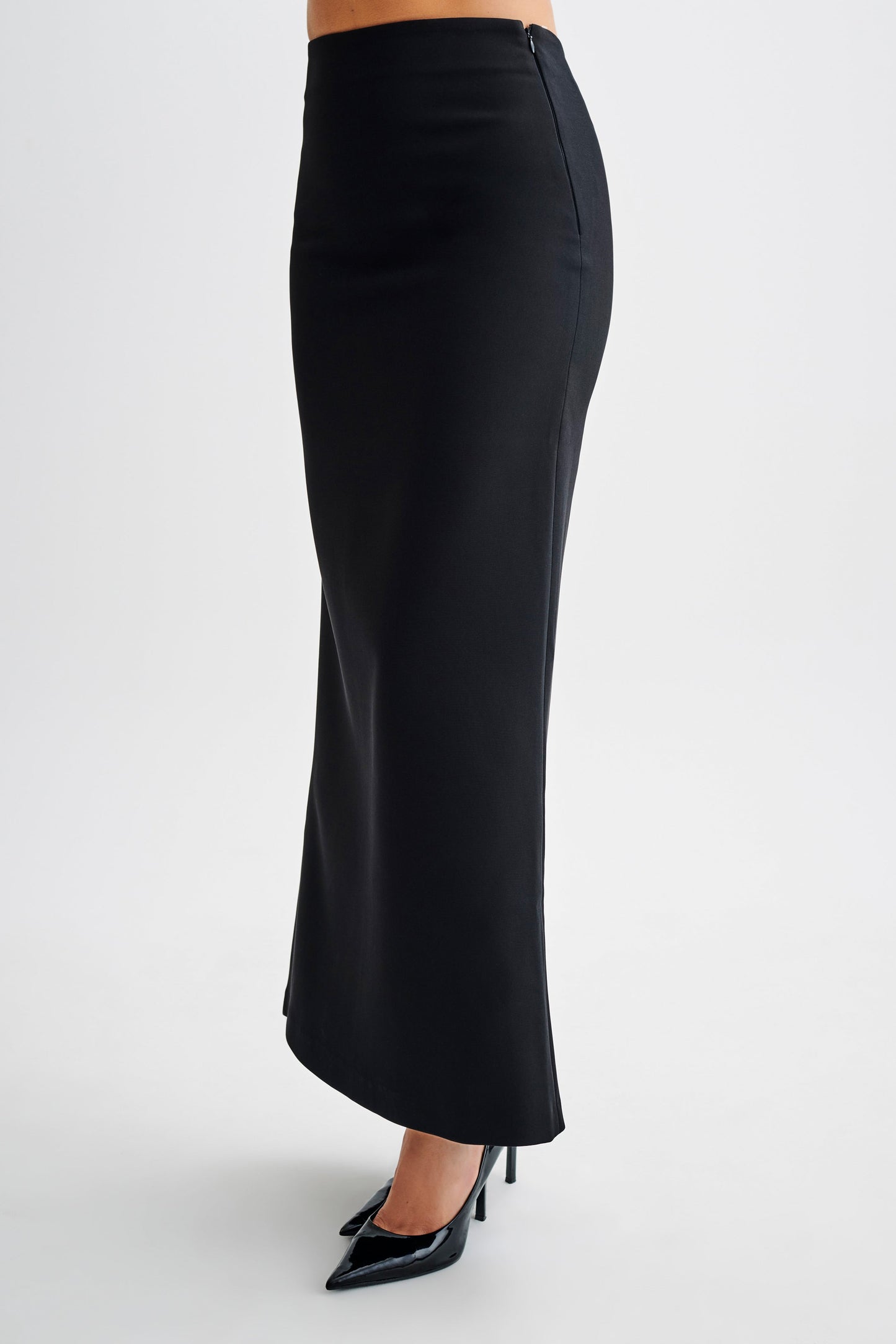 Micah Suiting Maxi Skirt - Black