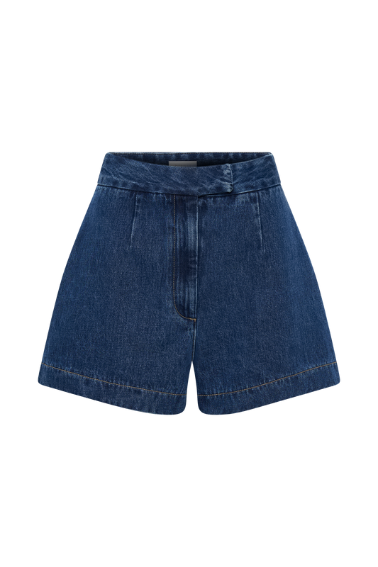 Abel Denim Shorts - Dark Blue