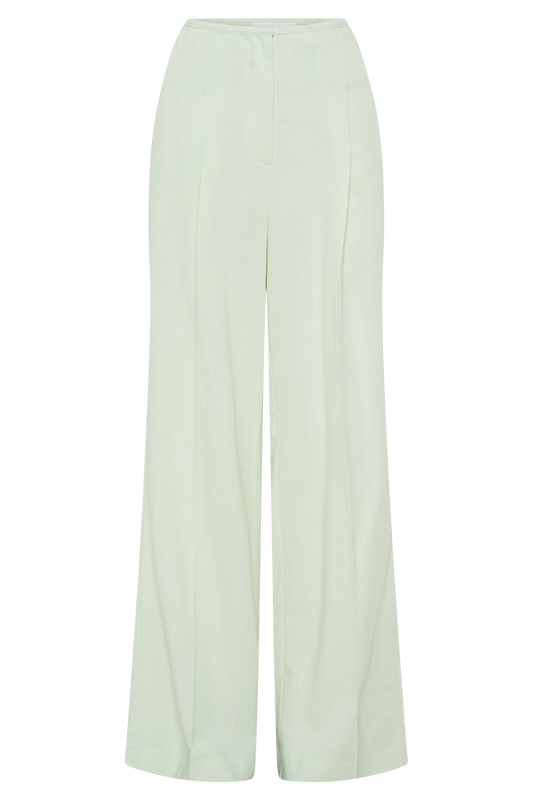 Adrina Straight Leg Linen Pant - Mint