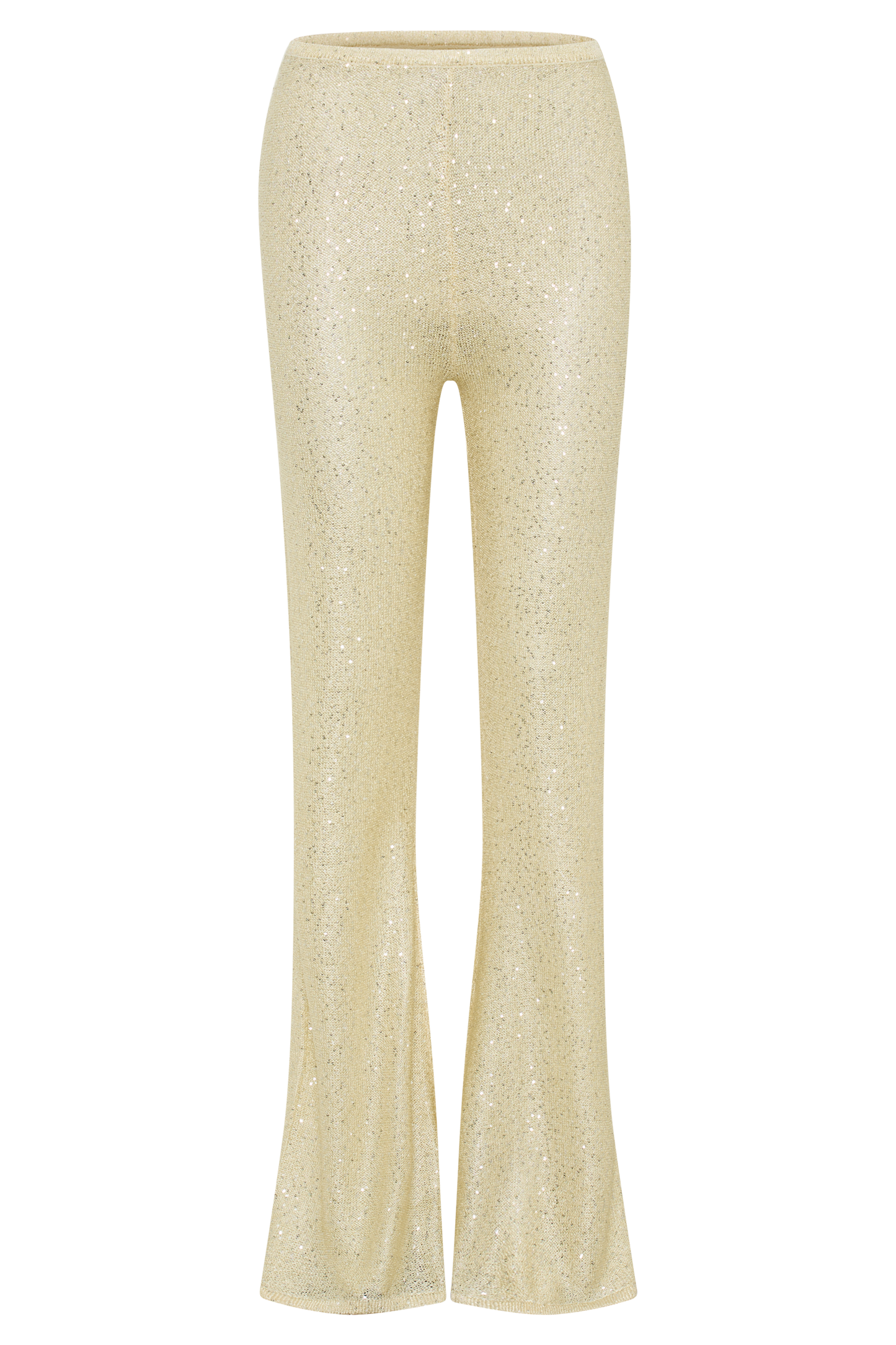 Huntley Sequin Knit Pants - Lemon