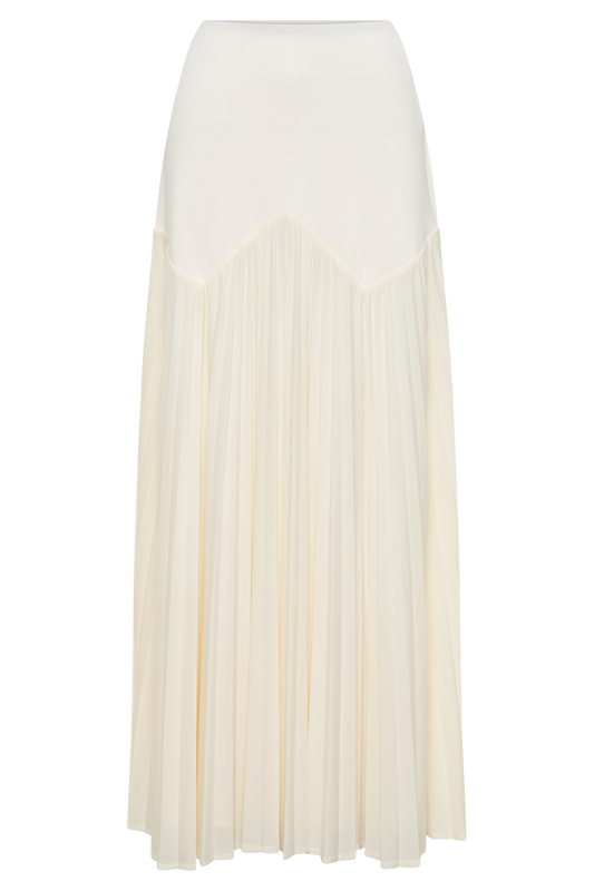 Odette Slinky Maxi Skirt - Ivory