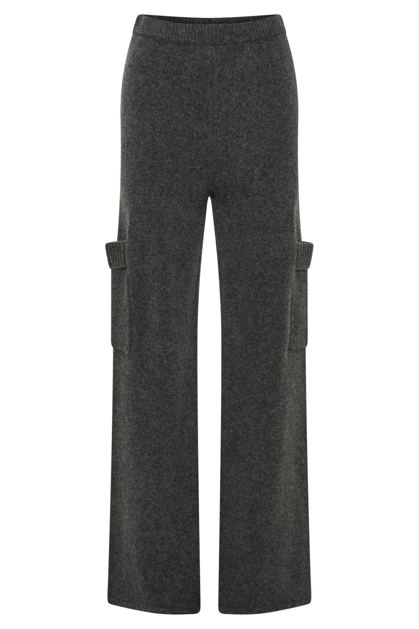 Darius Knit Pants With Pockets - Charcoal Marle