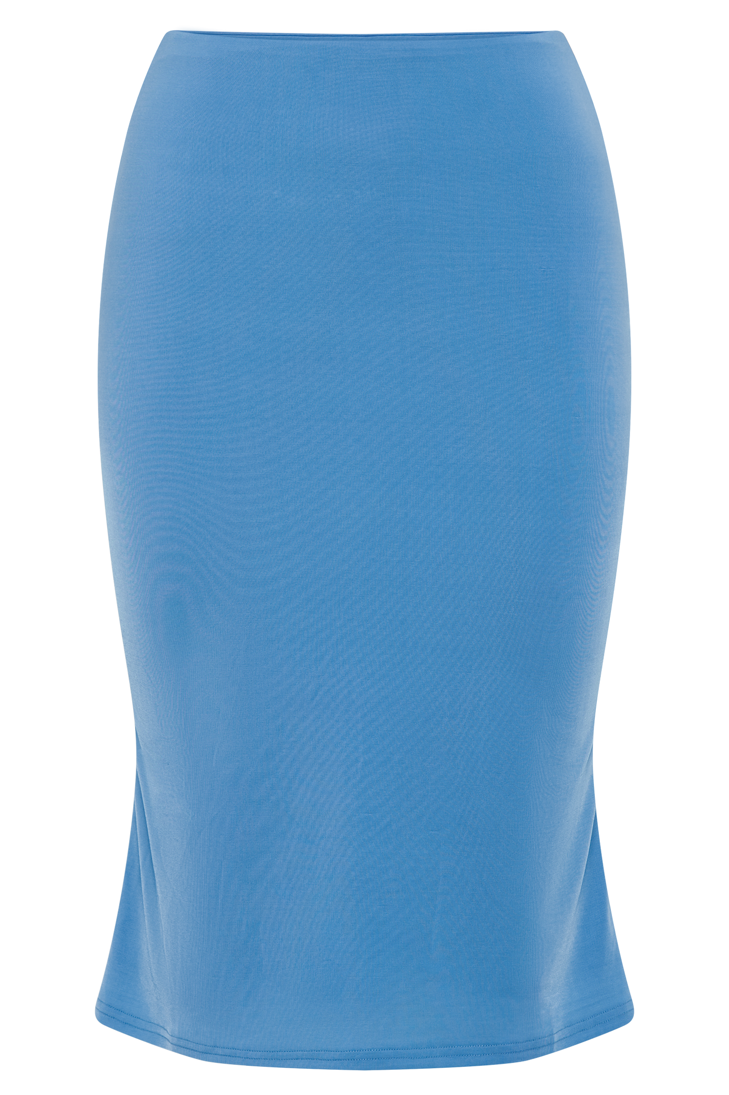 Mara Slinky Knee Length Skirt - Iris Blue