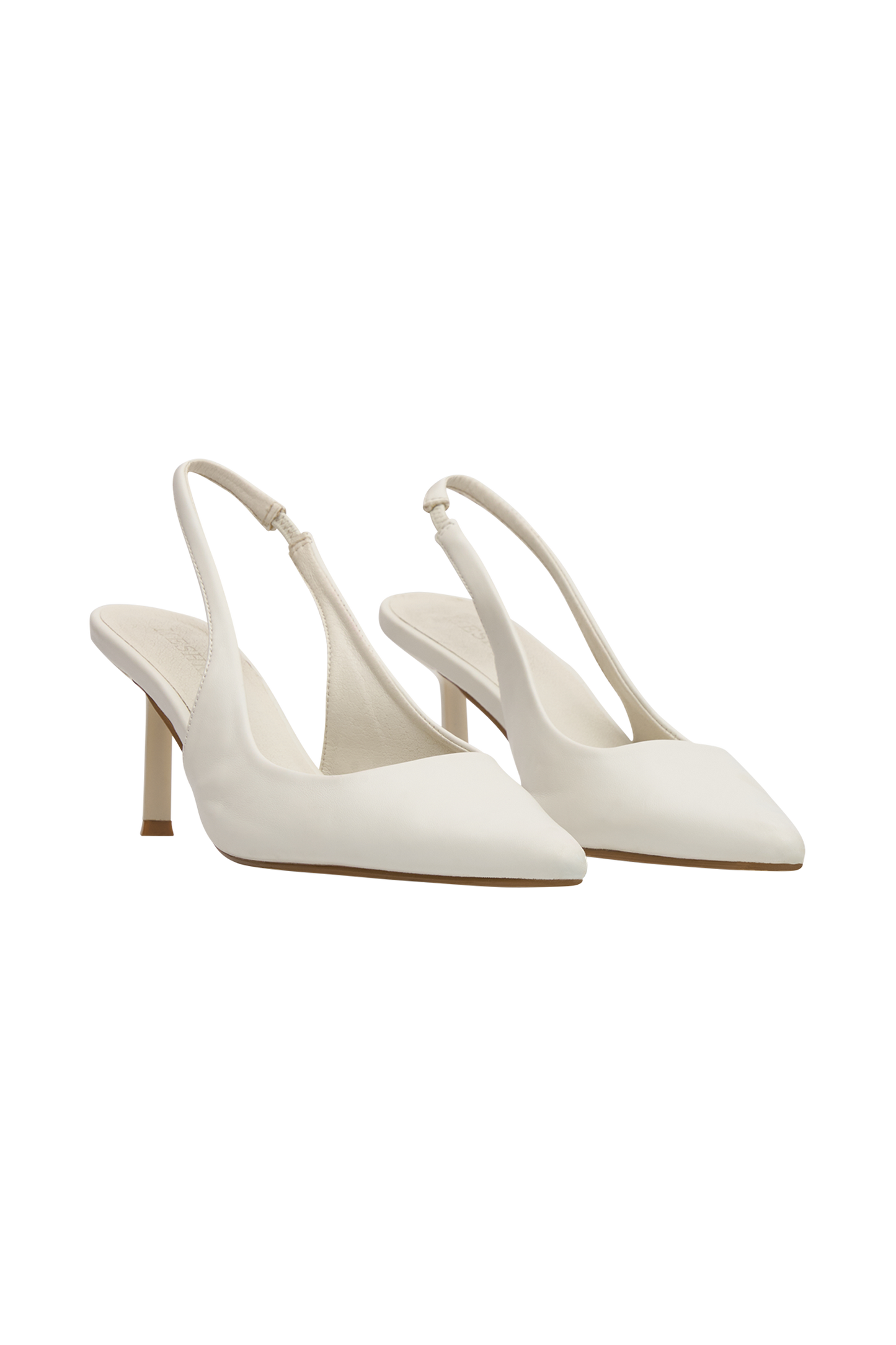 Dasha Sling Back Heels - Ivory