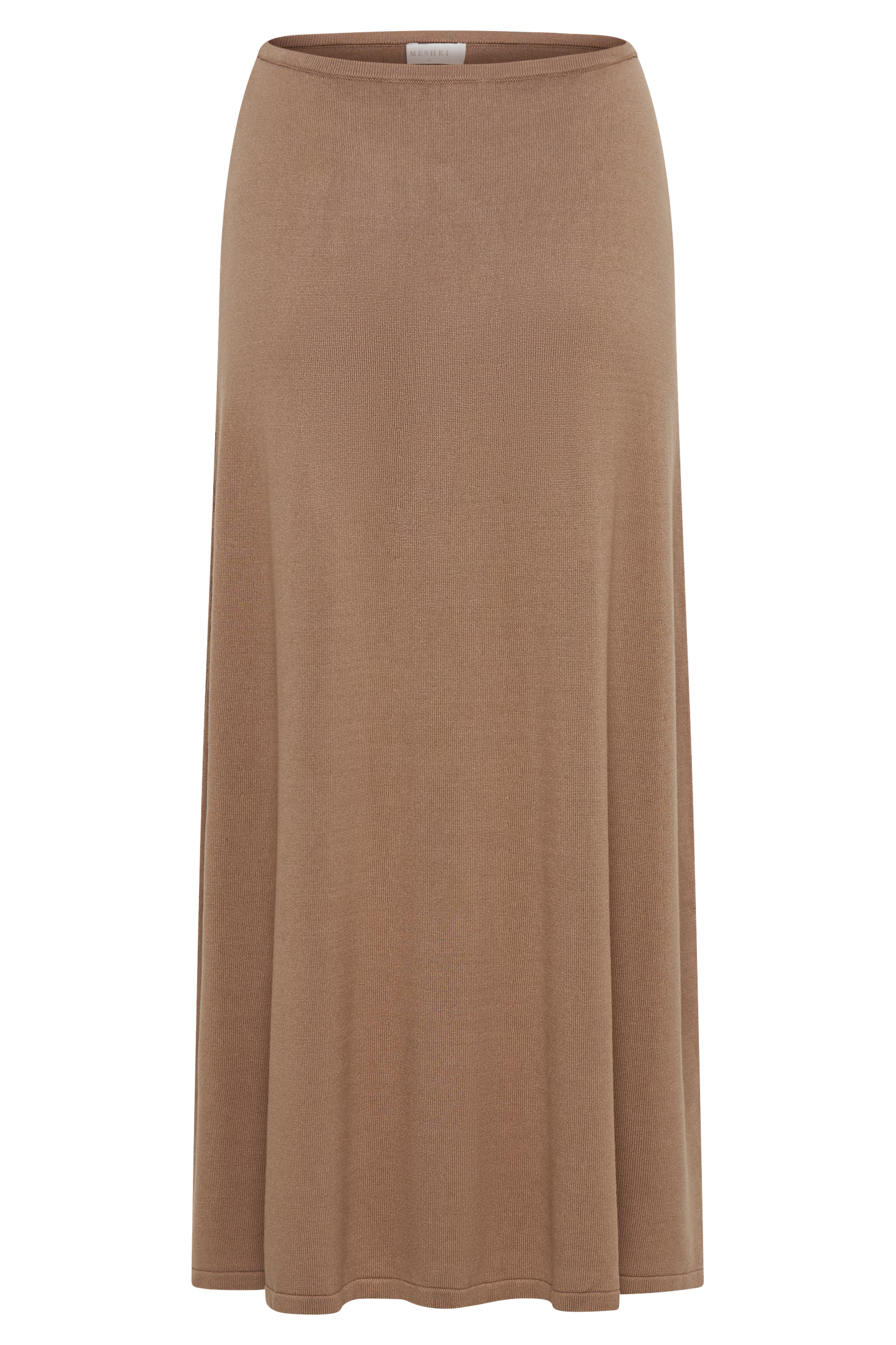 Diedre A-Line Knit Maxi Skirt - Pecan