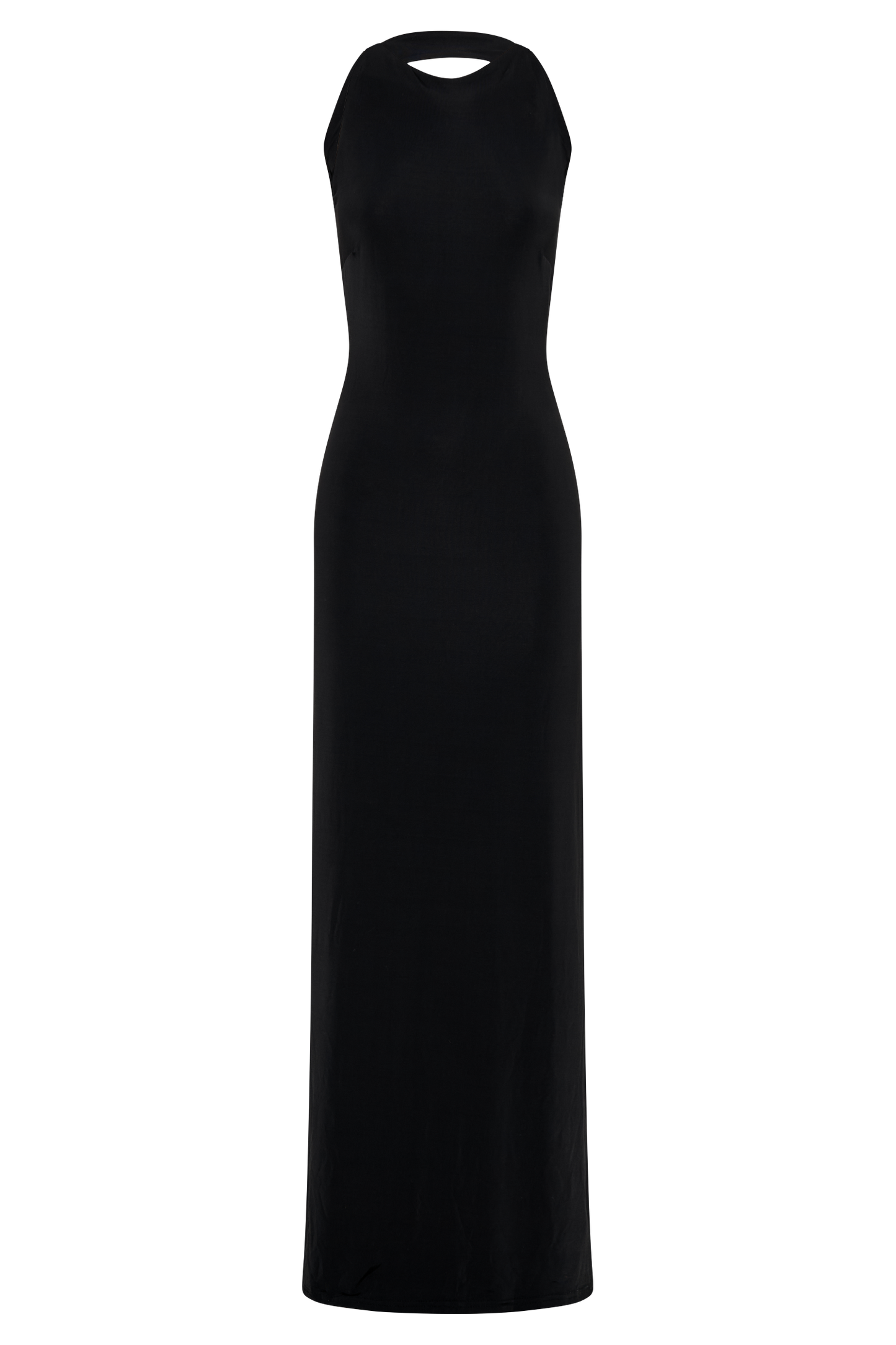 Louise Slinky Backless Maxi Dress - Black