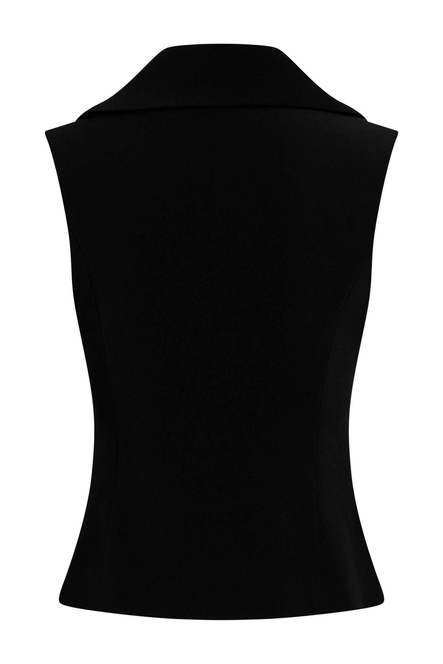 Berkley Suiting Waistcoat With Cowl - Black