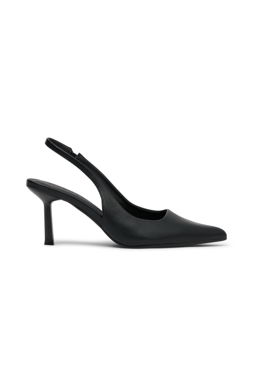 Dasha Sling Back Heels - Black