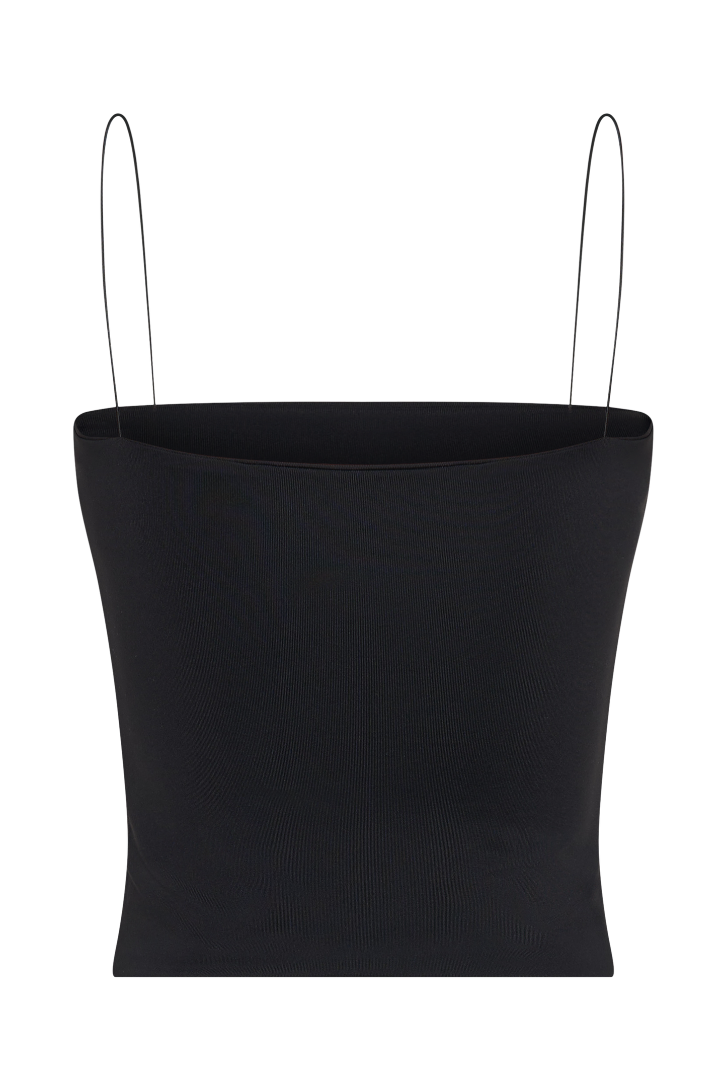 Arya Longline Spaghetti Strap Top - Black