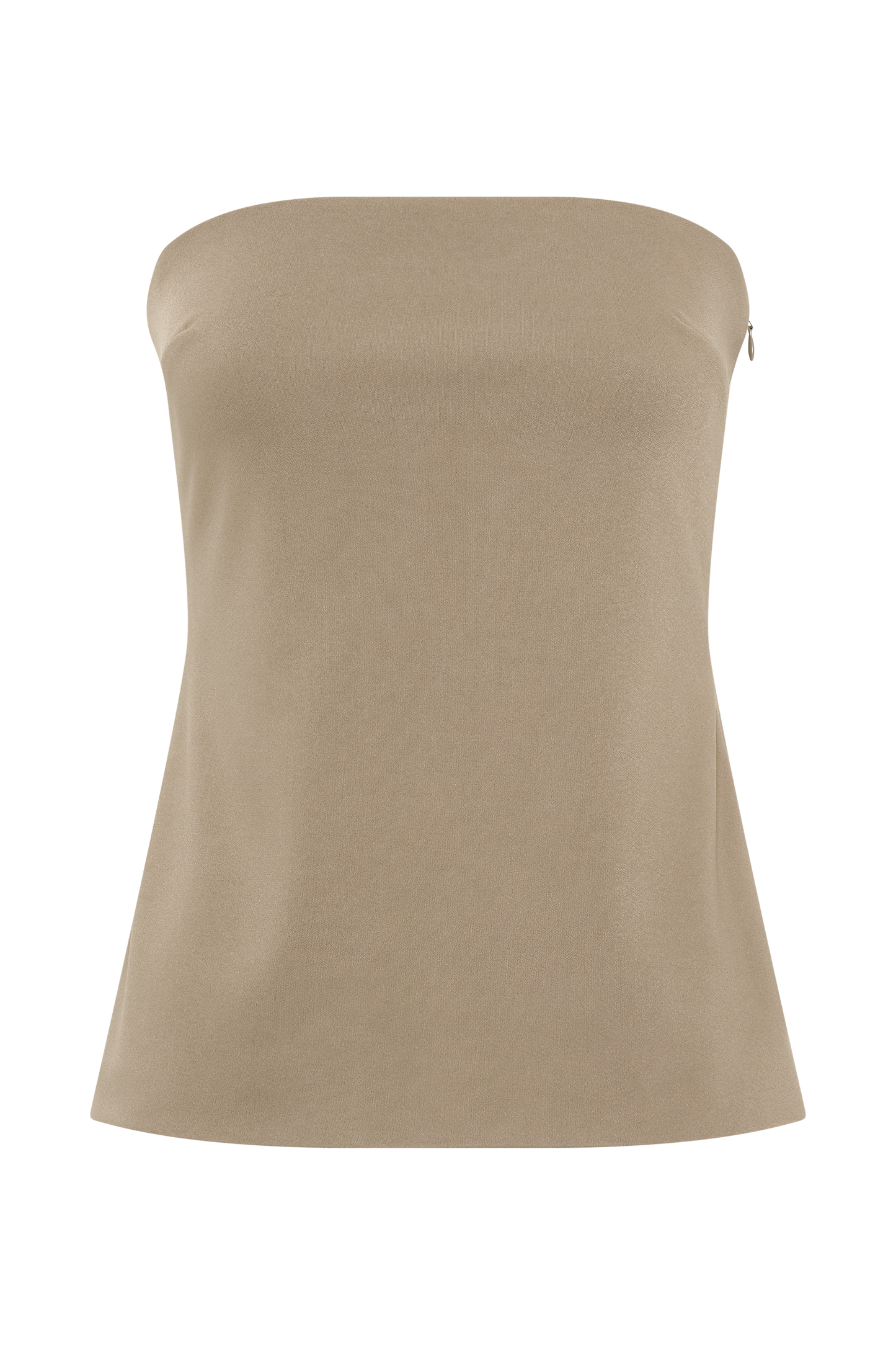 Antonia Strapless Cut Out Top - Mushroom