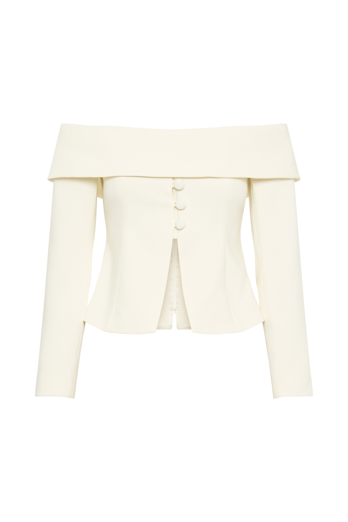 Celene Off Shoulder Jacket - Ivory