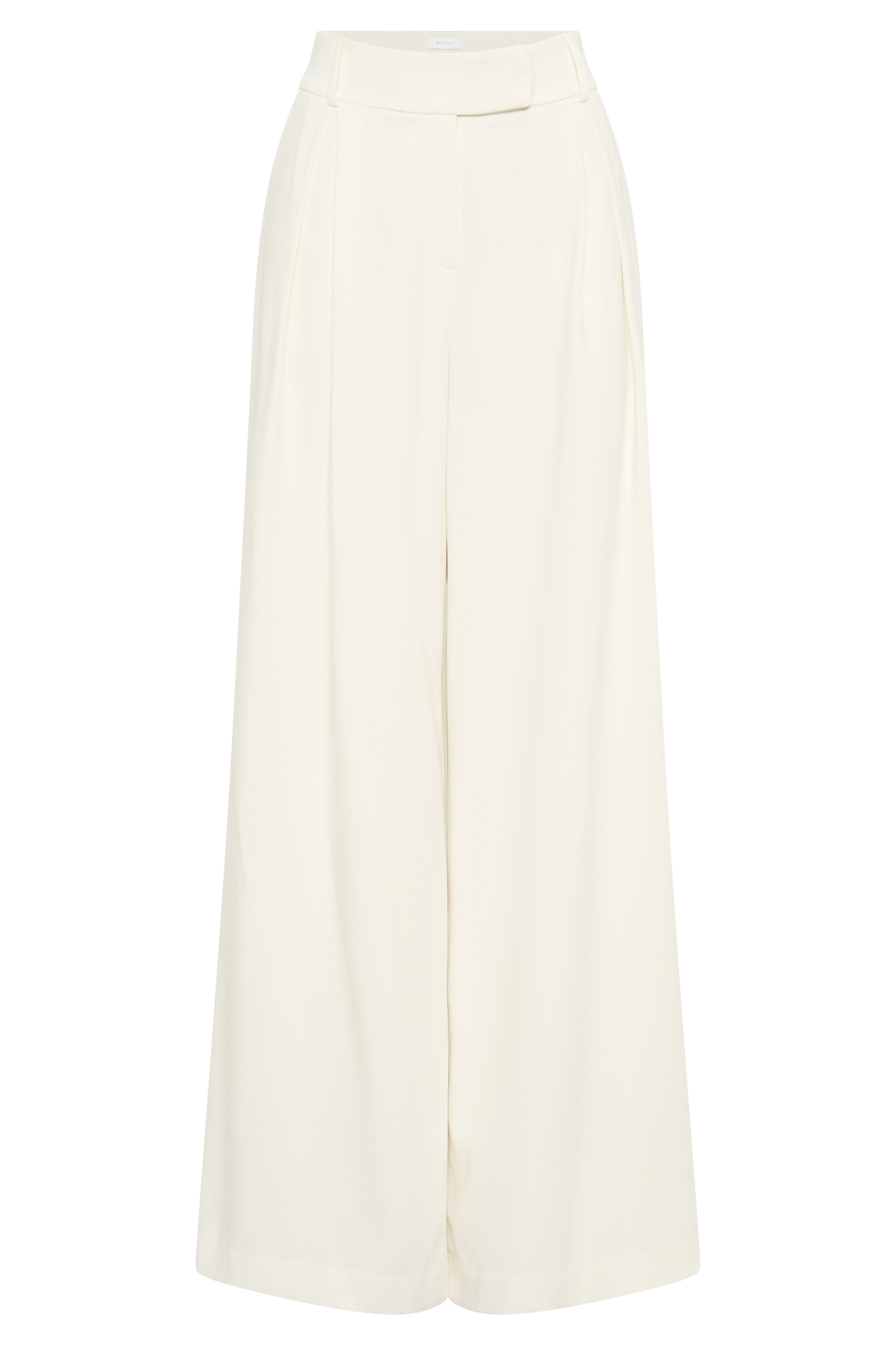 Jacqueline Pleated Wide Leg Pants - Ivory