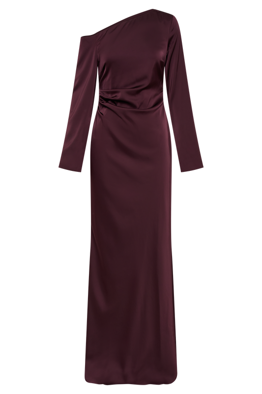 Avery Long Sleeve Maxi Dress - Plum