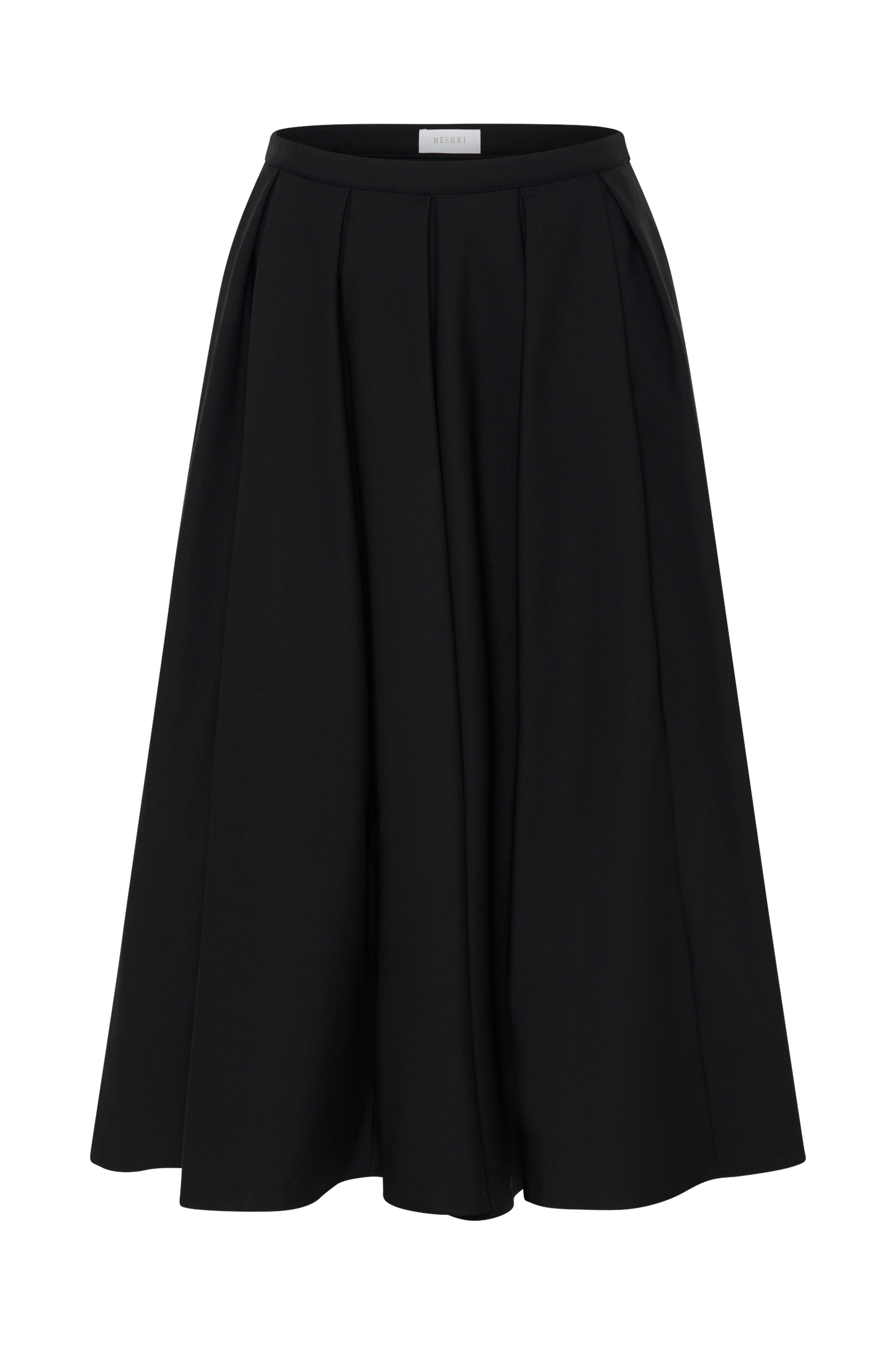 Clarence Linen A-Line Maxi Skirt - Black