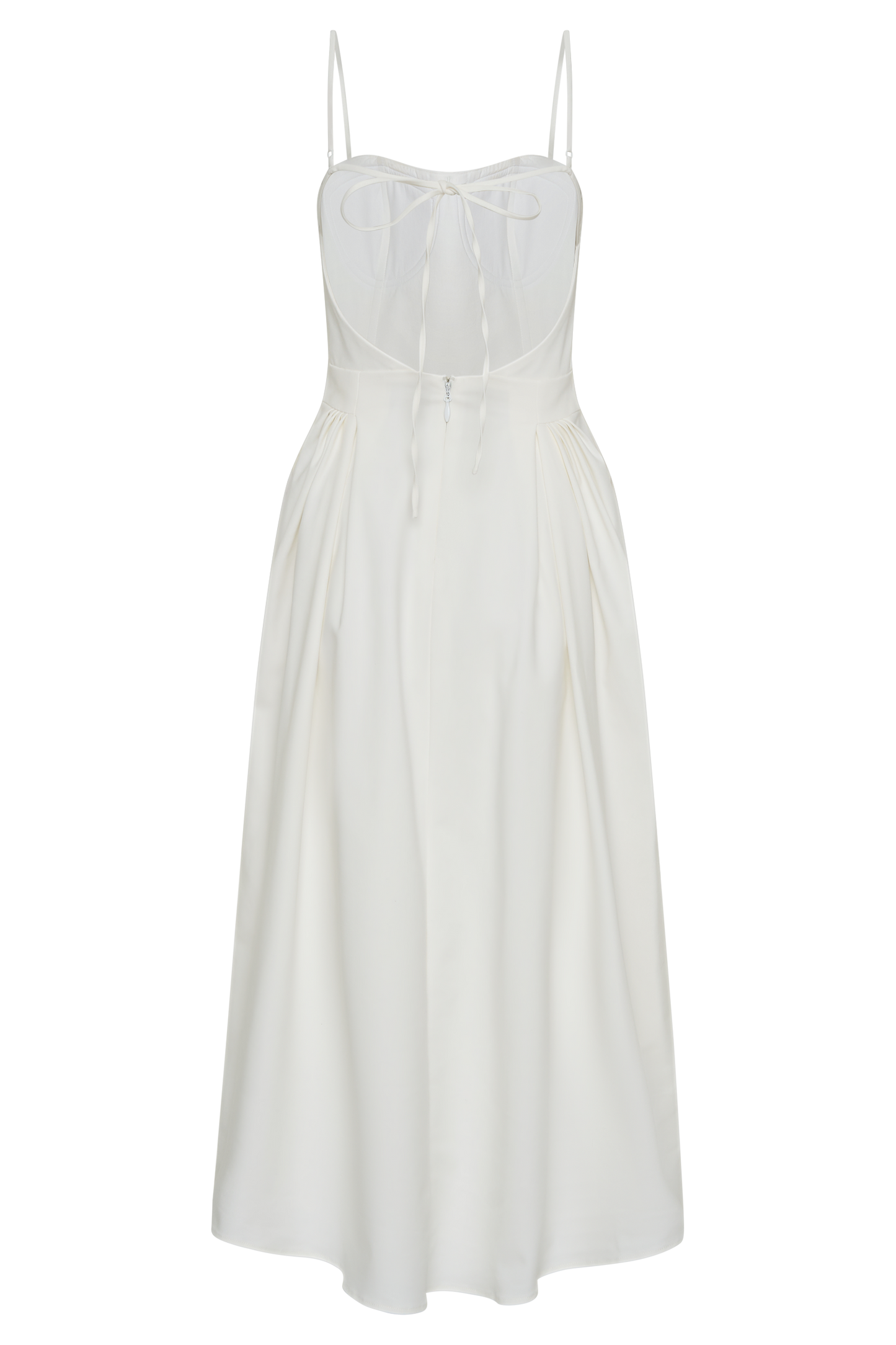 Rebecca Cotton Midi Dress - White