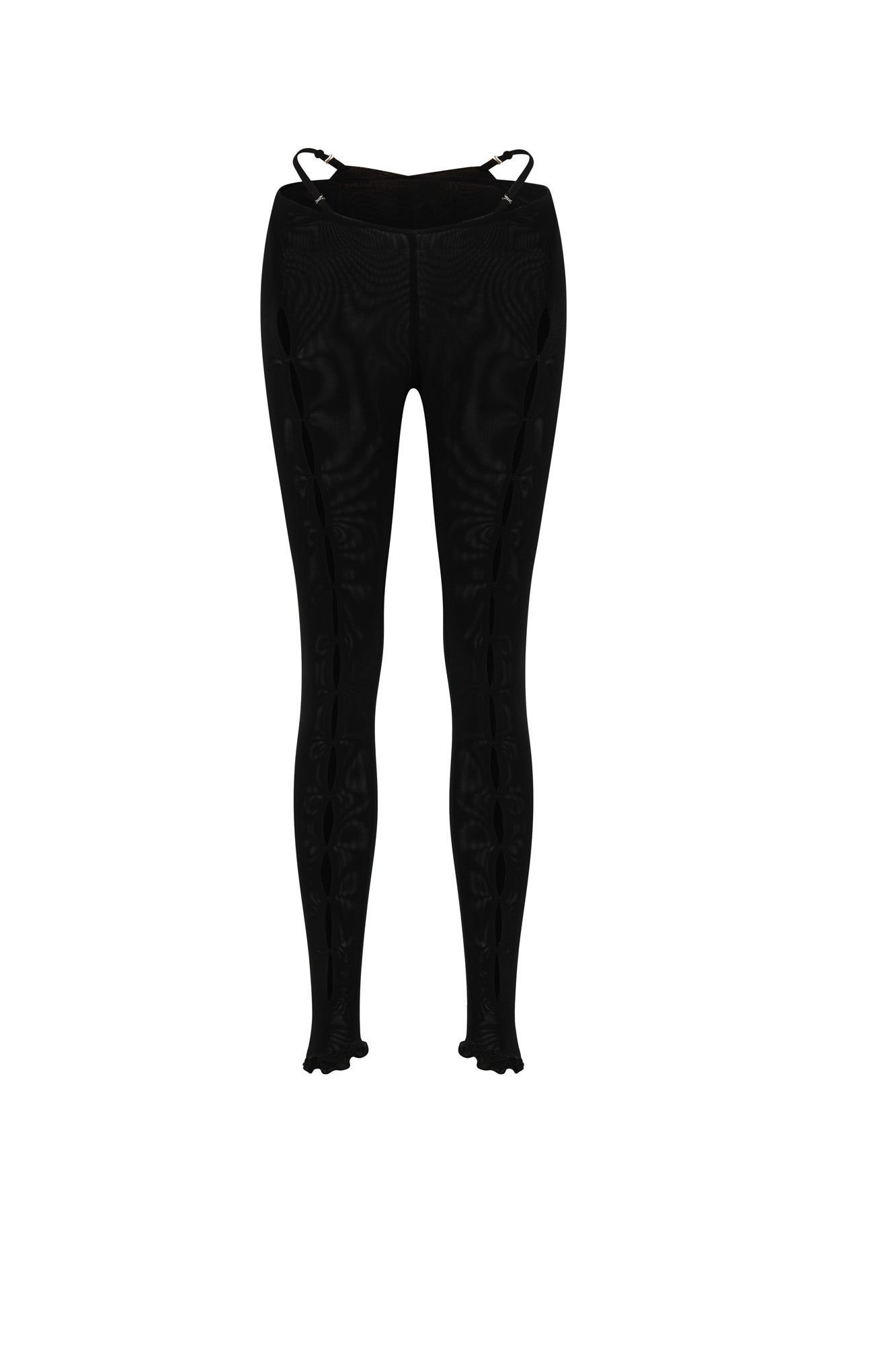 Gabriella Cutout Full Length Pants - Black