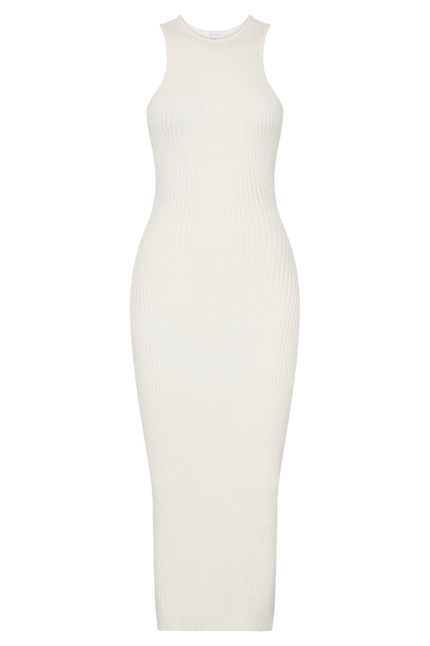 Sienna Knit Midi Dress - White