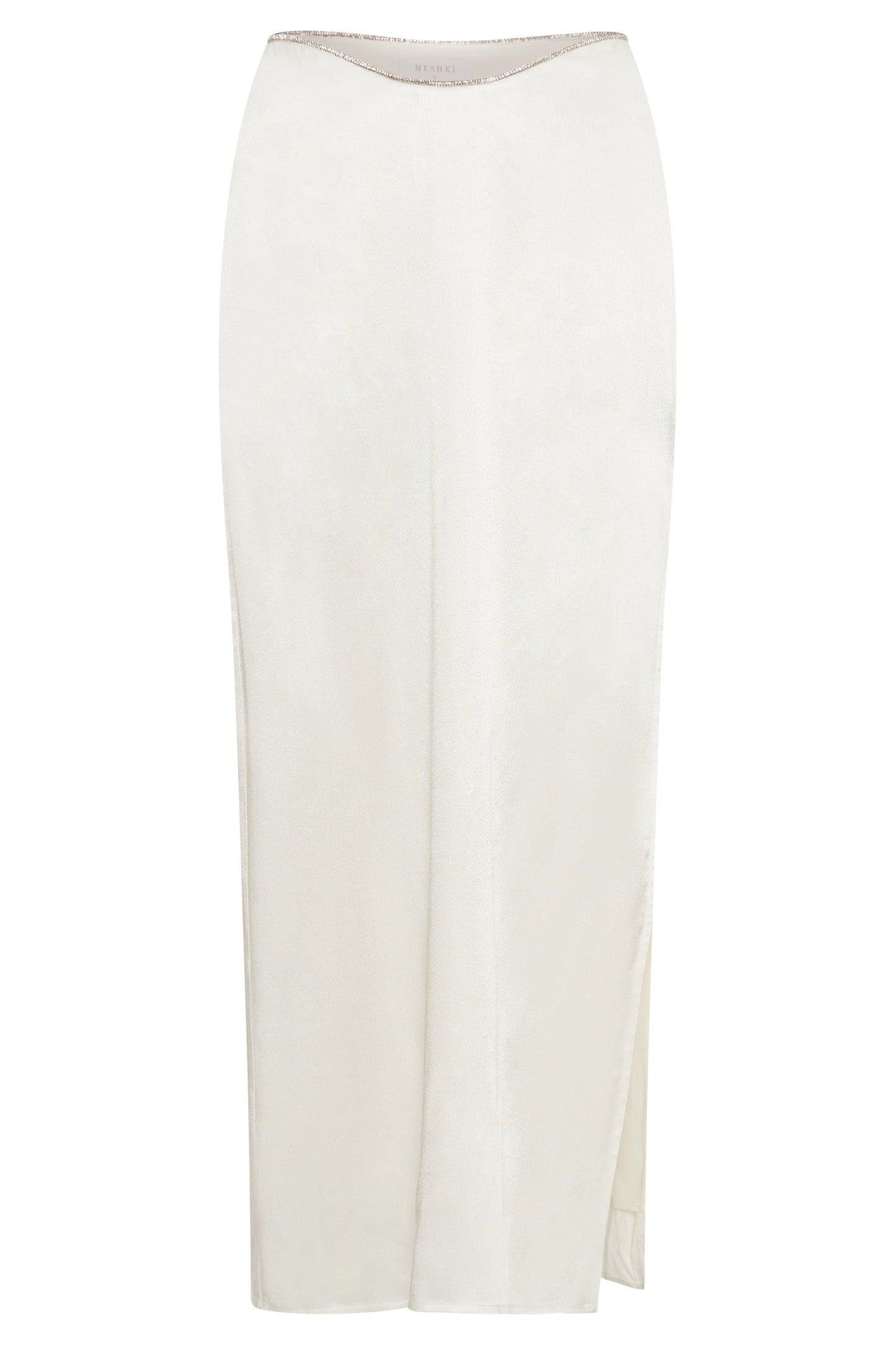 Christie Diamante Rope Maxi Skirt - White