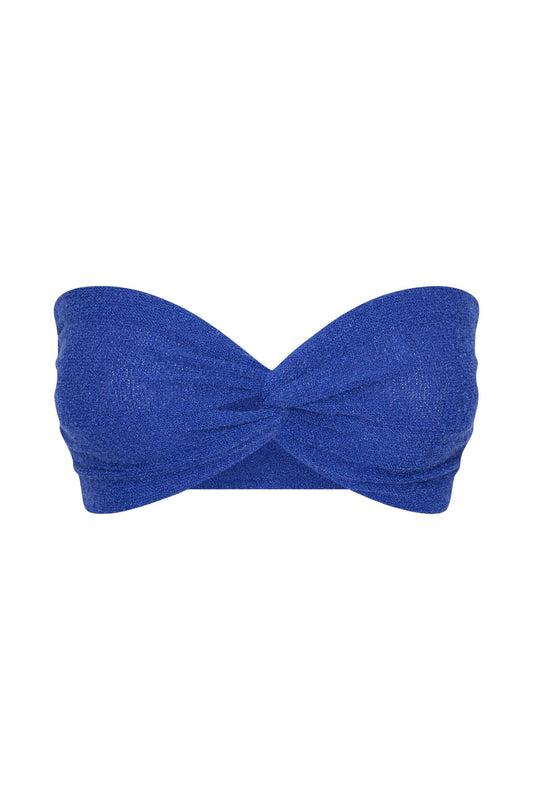 Estere Towelling Bandeau - Persian Blue