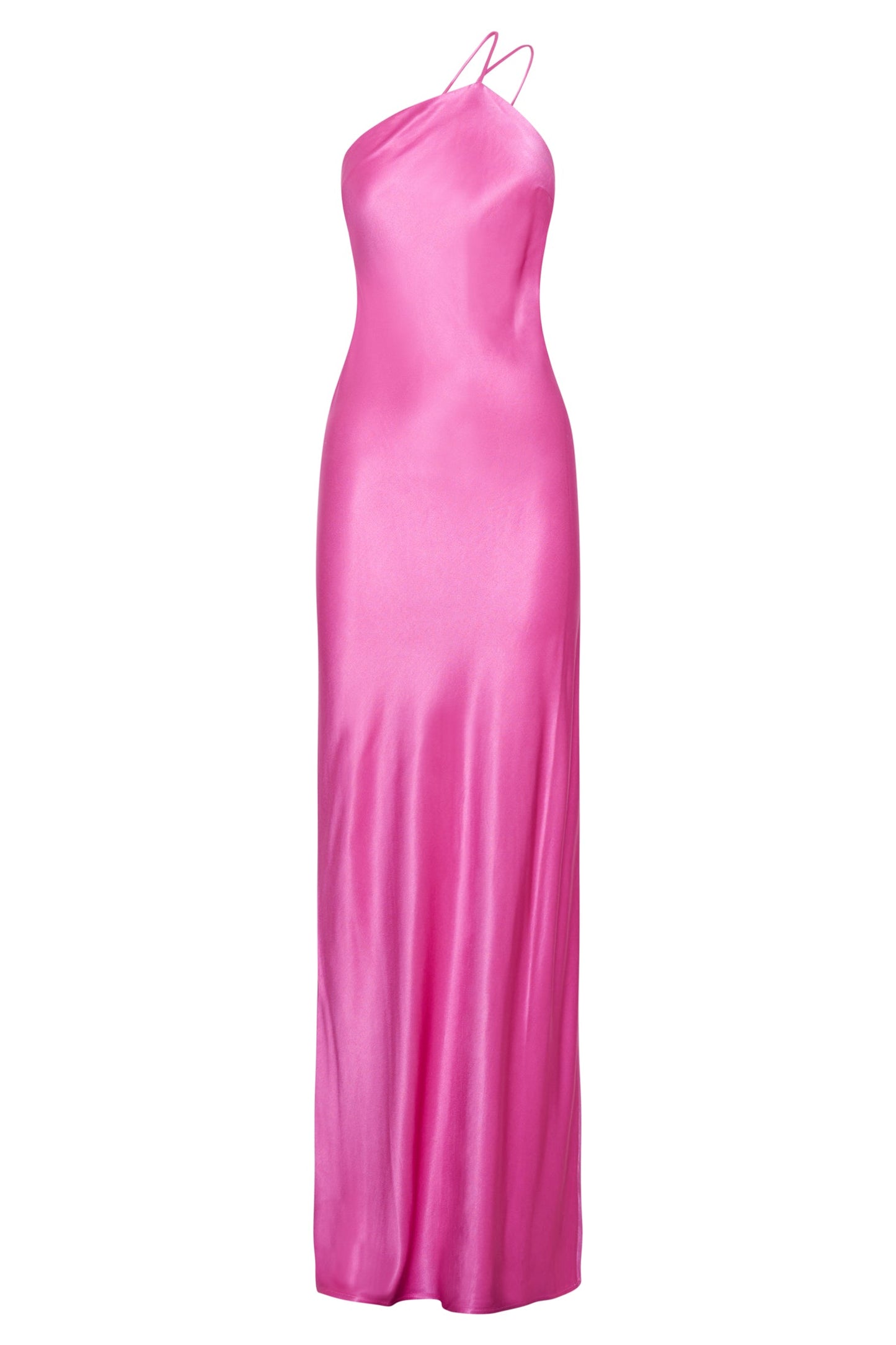 Alena One Shoulder Maxi Dress - Pink