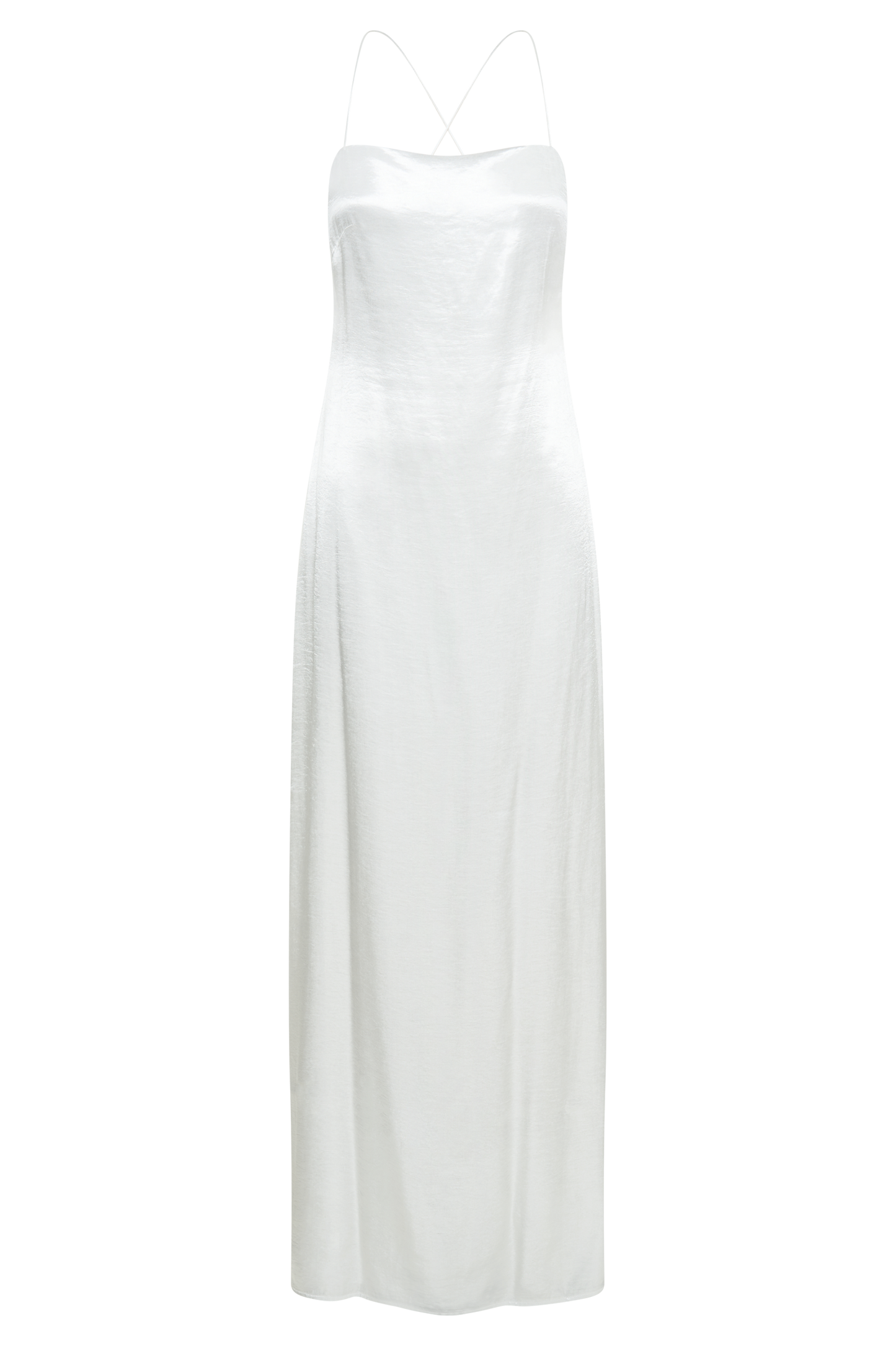 Whitney Wetlook Maxi Dress - White