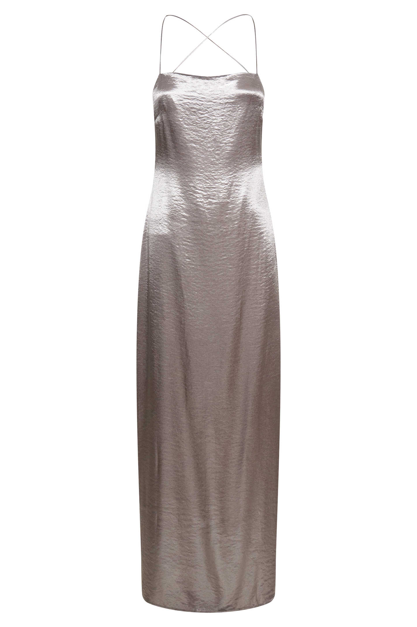 Whitney Wetlook Maxi Dress - Bronze