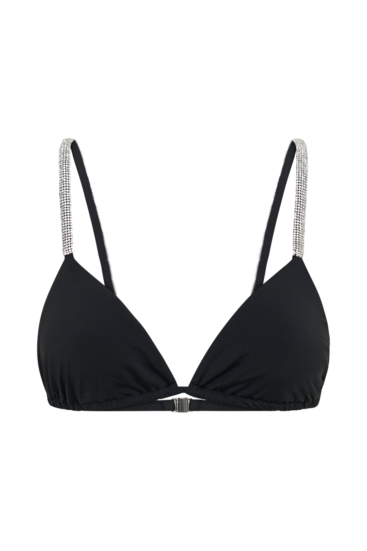 Finley Diamante Band Recycled Bikini Top - Black