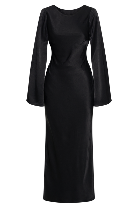 Fernanda Long Sleeve Maxi Dress - Black