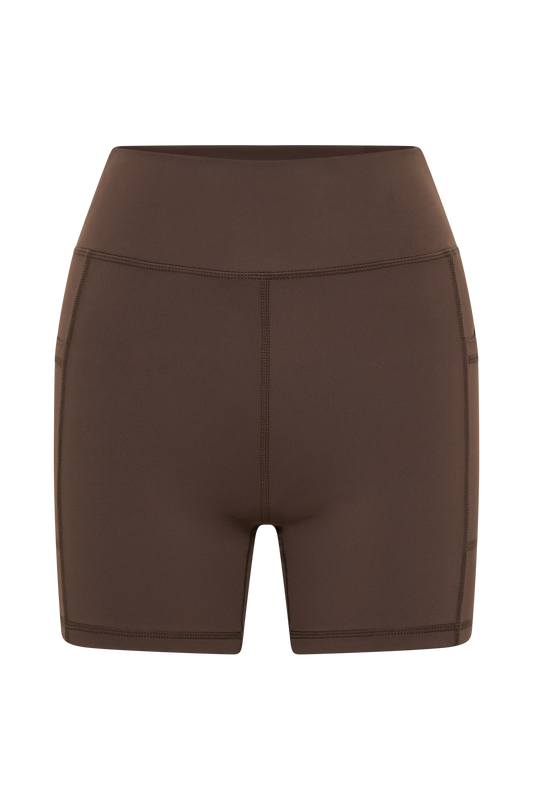 Martina Bike Shorts With Pocket - Dark Chocolate