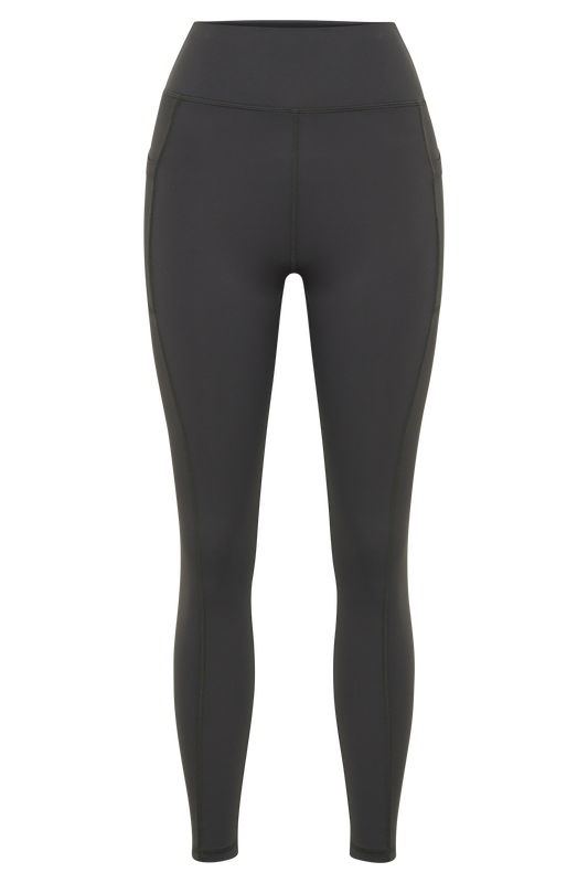 Briar V Back Leggings With Pockets - Charcoal