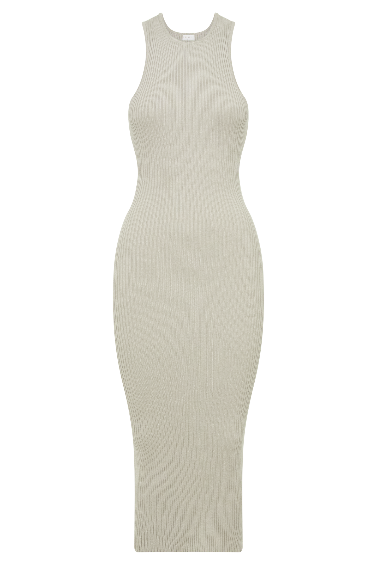 Sienna Knit Midi Dress - Grey