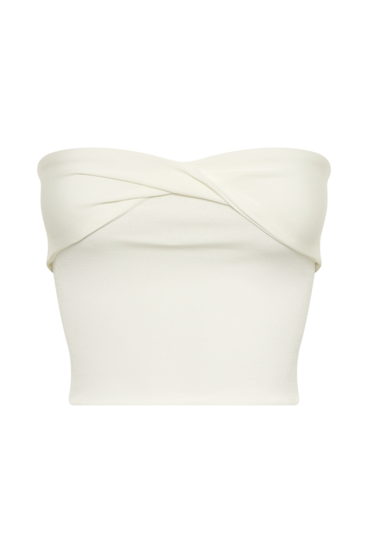 Ceri Slinky Twist Top - White