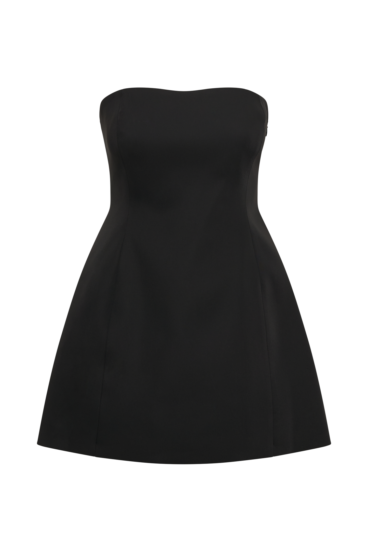 Neeka Strapless Bow Back Mini Dress - Black