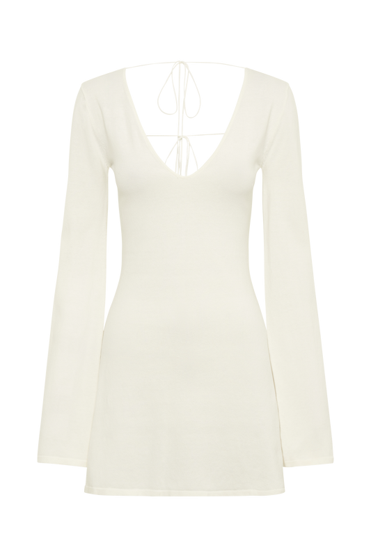 Jayda Knit Mini Dress - Ivory