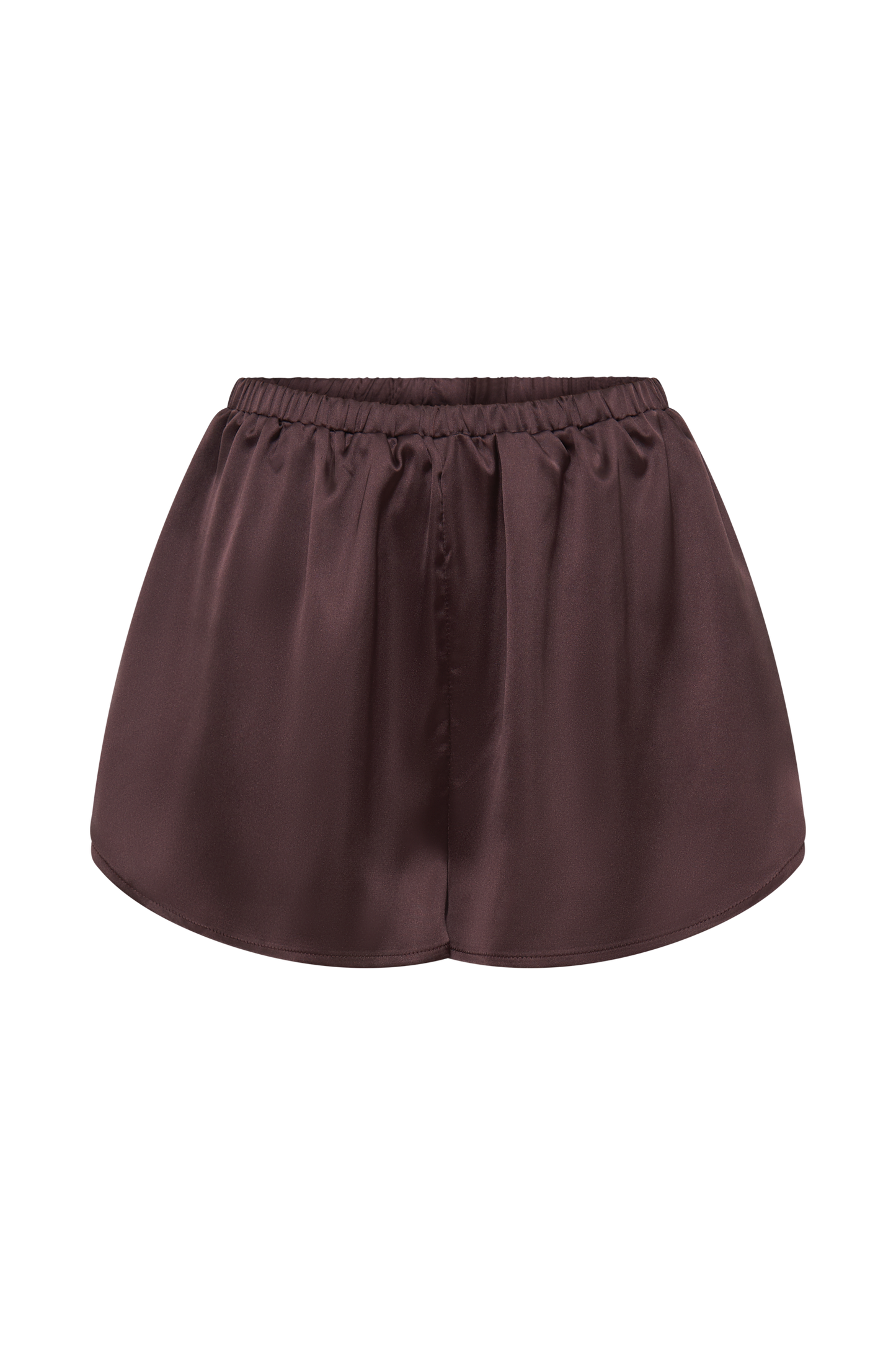 Meera Satin Shorts - Plum