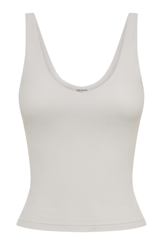 Nadine Yoga Top - Ice Grey