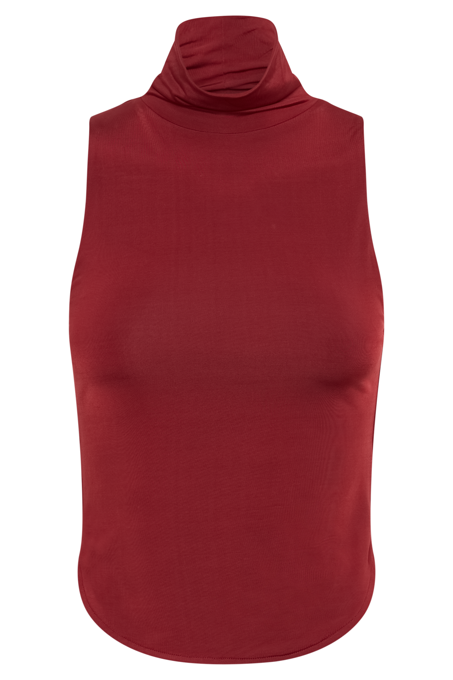 Wren Slinky Turtle Neck Top - Cherry Red