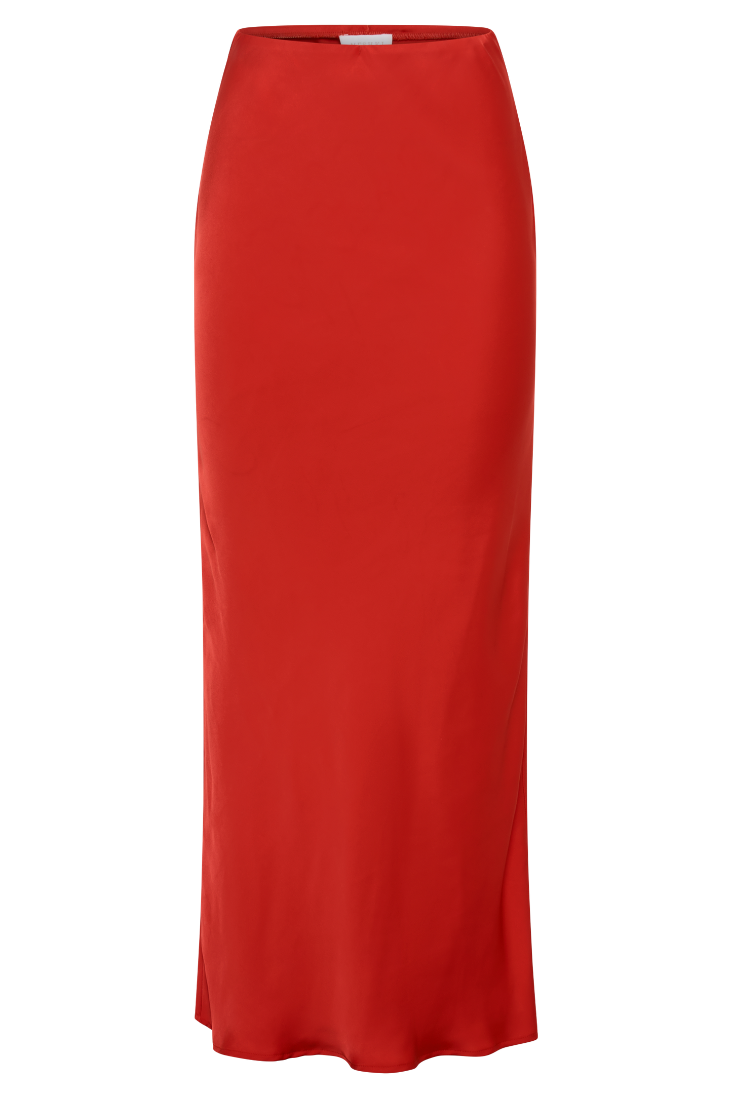 Violeta Satin Maxi Skirt - Red