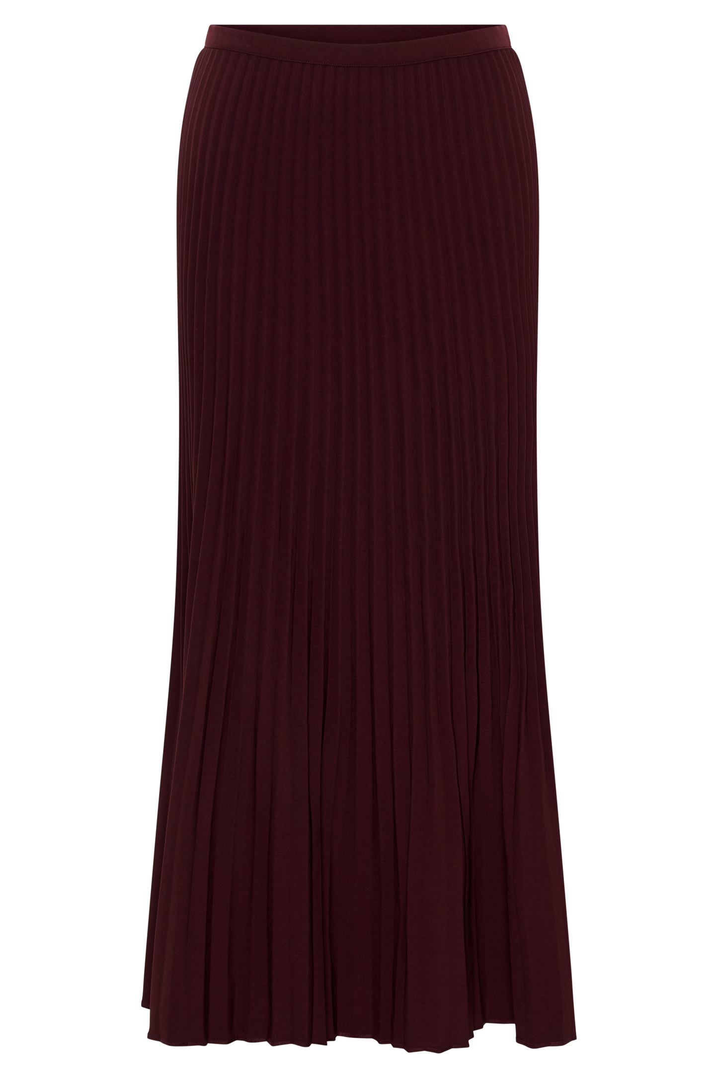 Twyla Pleated Suiting Maxi Skirt - Plum